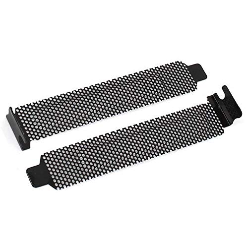 10 Pack Hard Steel Dust Filter PCI Slot Covers with Screws - Perfect for PC Builds, Servers, and Computer Maintenance