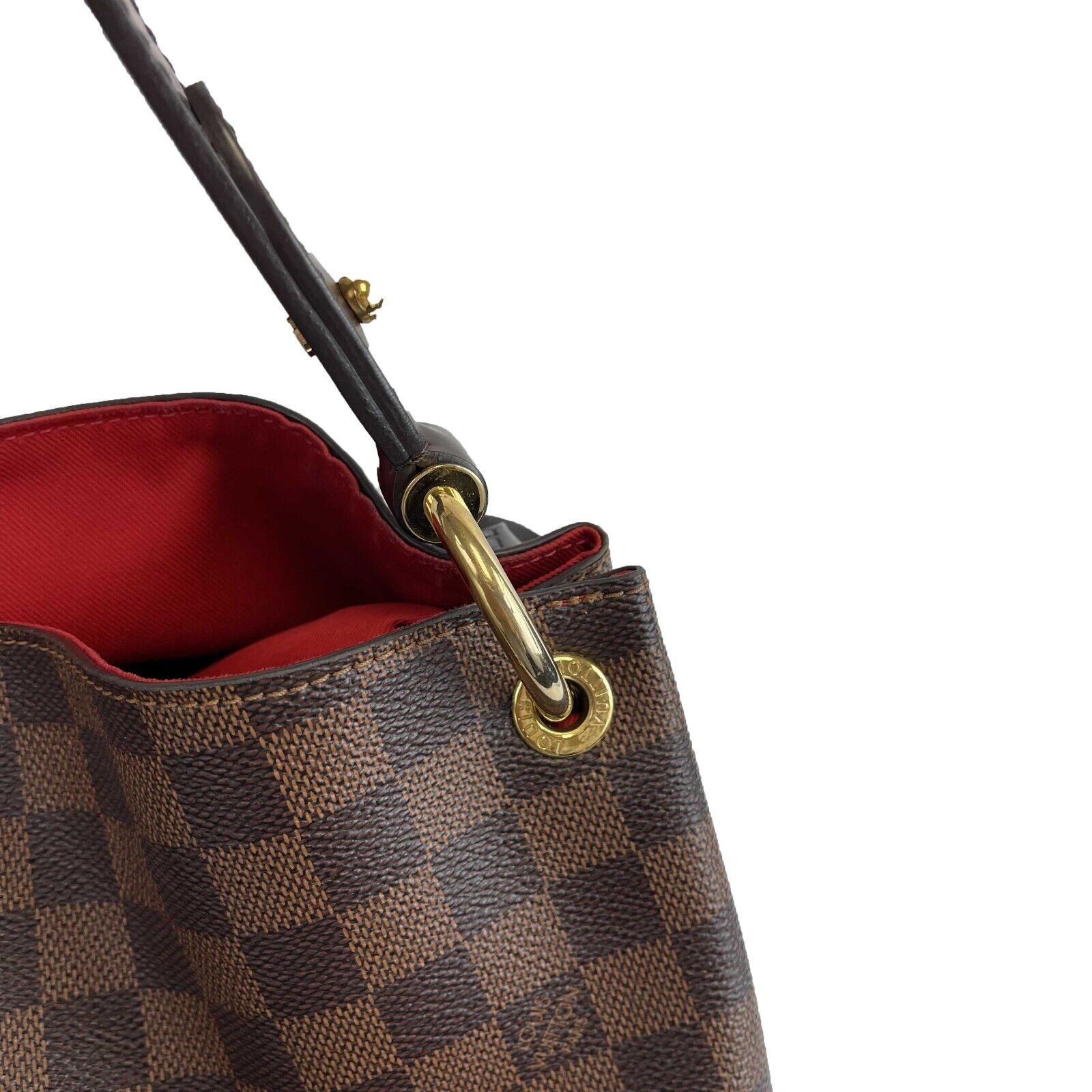 Louis Vuitton Graceful MM Damier Ebene Shoulder Bag in Brown/Tan - Elegant Crossbody Purse for Women, Perfect for Work, Travel & Everyday Use