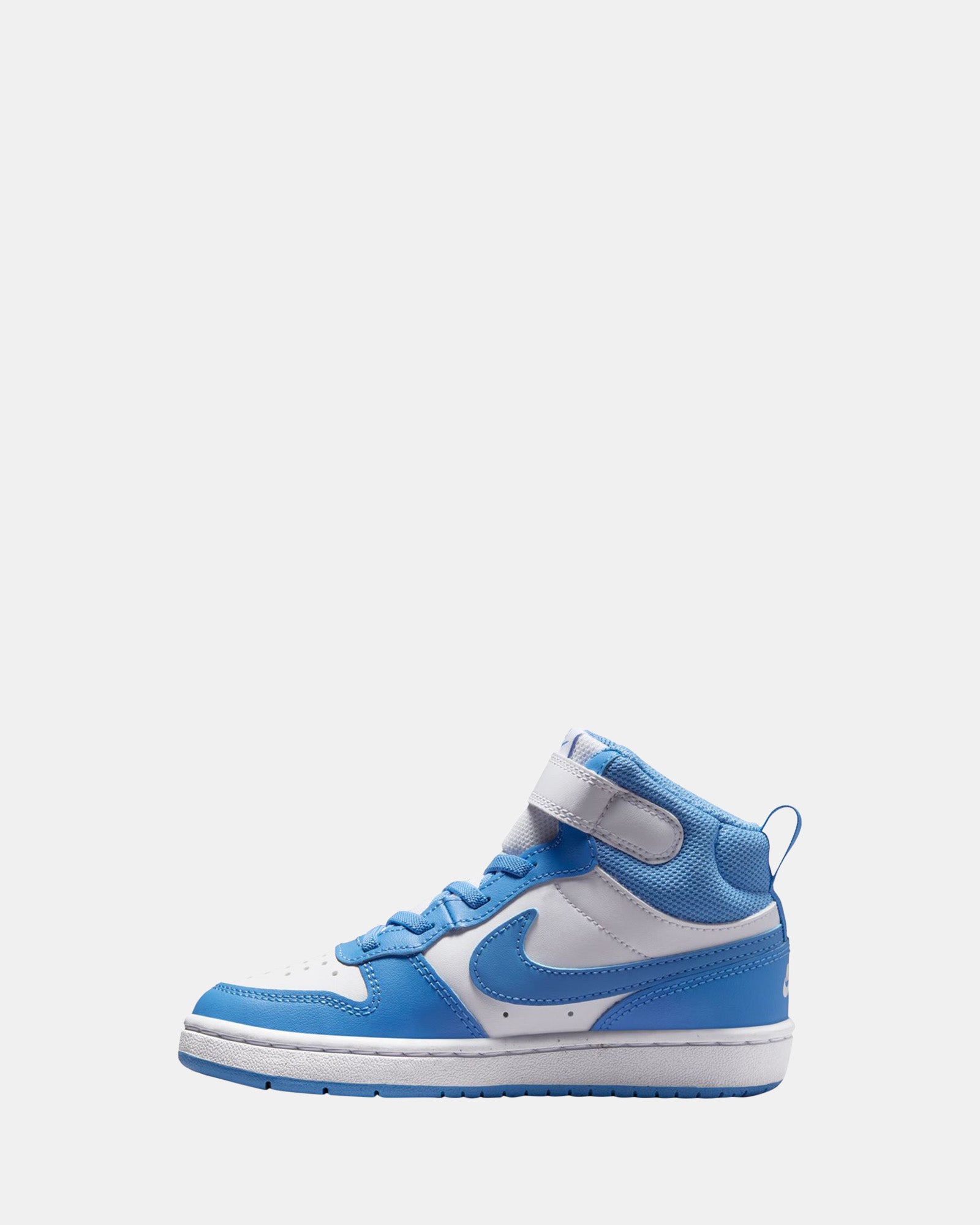 Court Borough Mid 2 Pre School Sneakers - White & Blue Beyond - Comfortable Kids Shoes for Preschool, Daycare & Outdoor Play