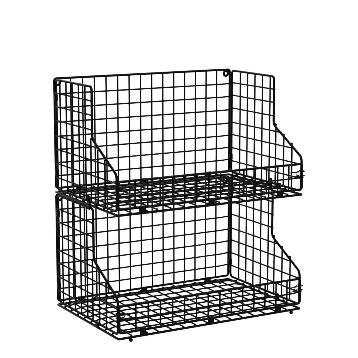 2-Tier Stackable Can Organizer for Pantry & Fridge - Adjustable Dividers Holds 42 Cans - Space-Saving Soda Can Storage Rack for Countertop, Kitchen & Refrigerator (2-Pack) - Perfect for Organizing Canned Goods, Beverages & Groceries in Home or Office