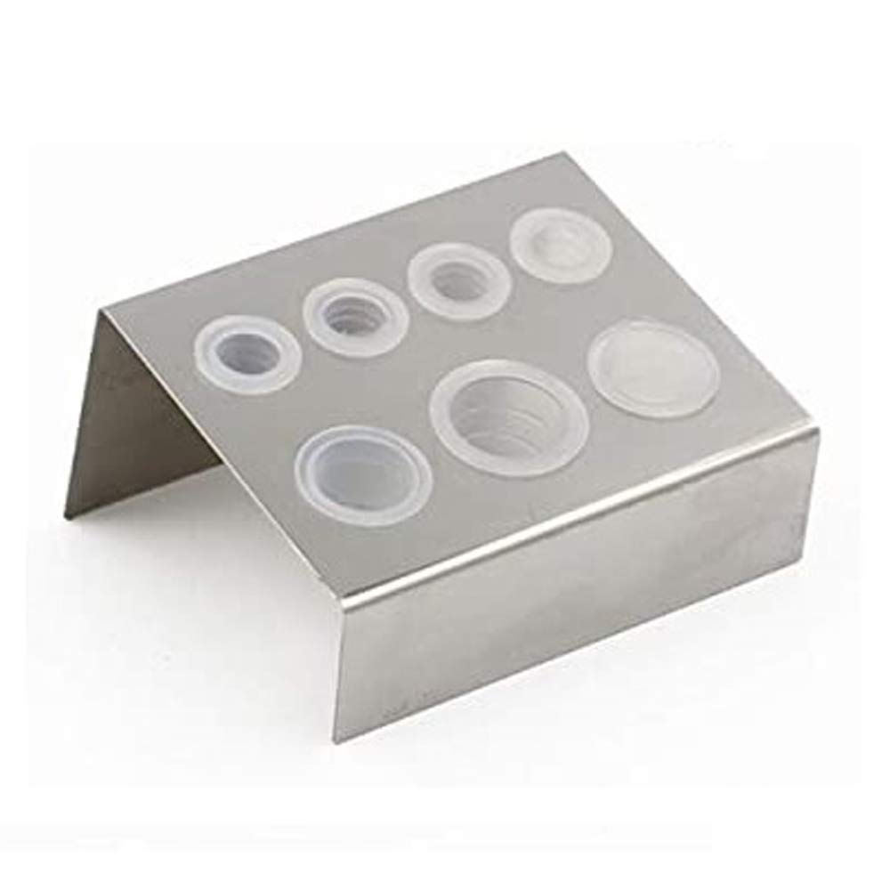 AVA Line Art Tattoo Stainless Steel Ink Cup Holder - Professional Tattoo Equipment for Artists & Studios | Perfect for Tattoo Ink Mixing & Needle Dipping