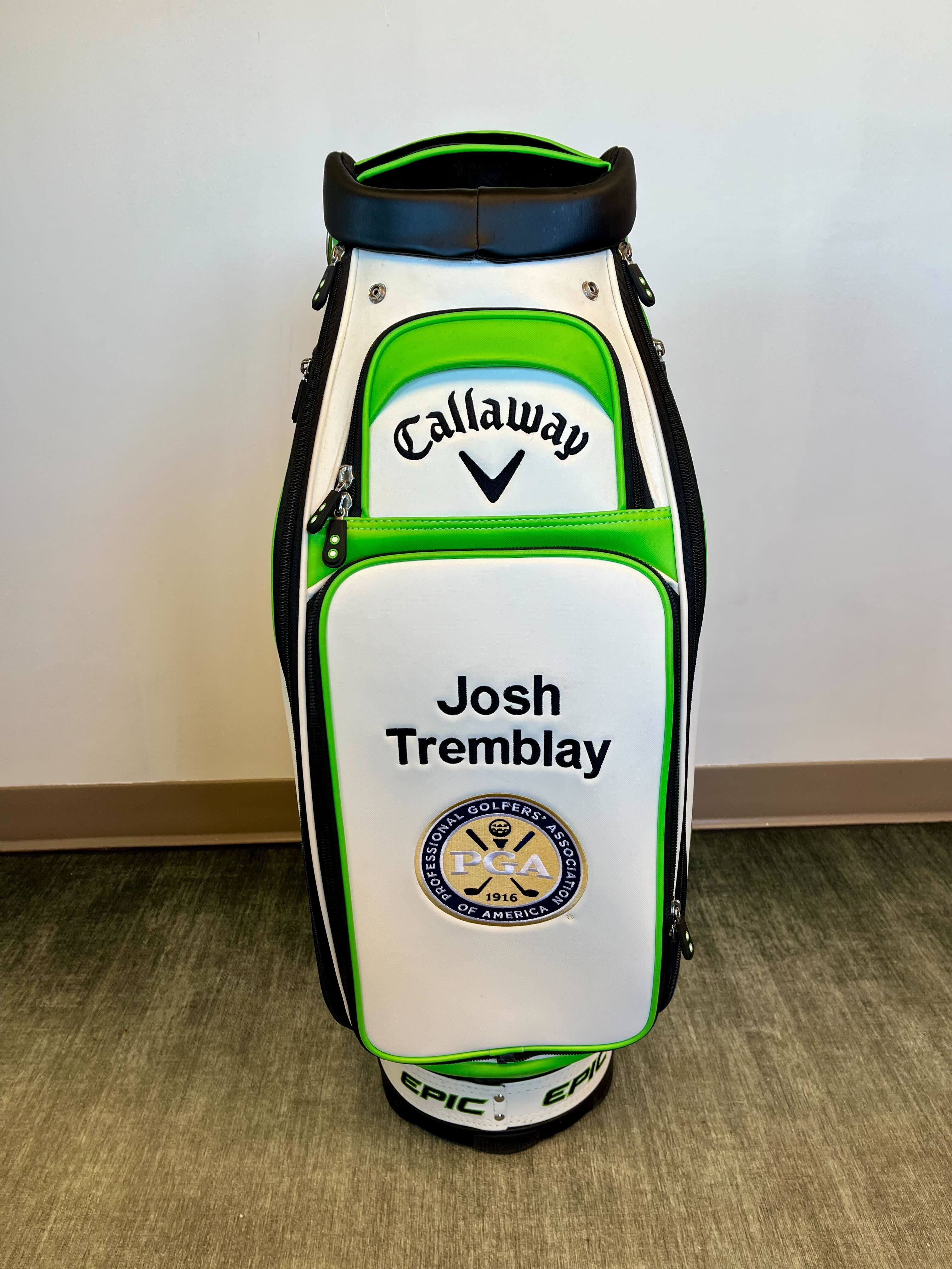 Callaway Epic Staff Cart Golf Bag with 6 Dividers & 8 Pockets - Includes Strap & Rain Cover - Perfect for Golf Course & Driving Range Use