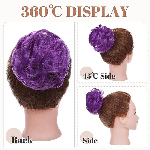 Messy Bun Hair Piece for Women - Synthetic Hair Extensions for Quick & Easy Updos - Perfect for Weddings, Parties & Everyday Styling