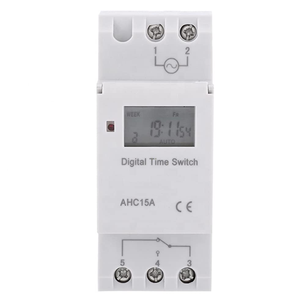 CXZTCL Digital Timer Switch DC 12V - Weekly Programmable 16 On/Off Microcomputer Relay Timer for Home Appliances | Perfect for Lights, Pumps & Smart Home Automation