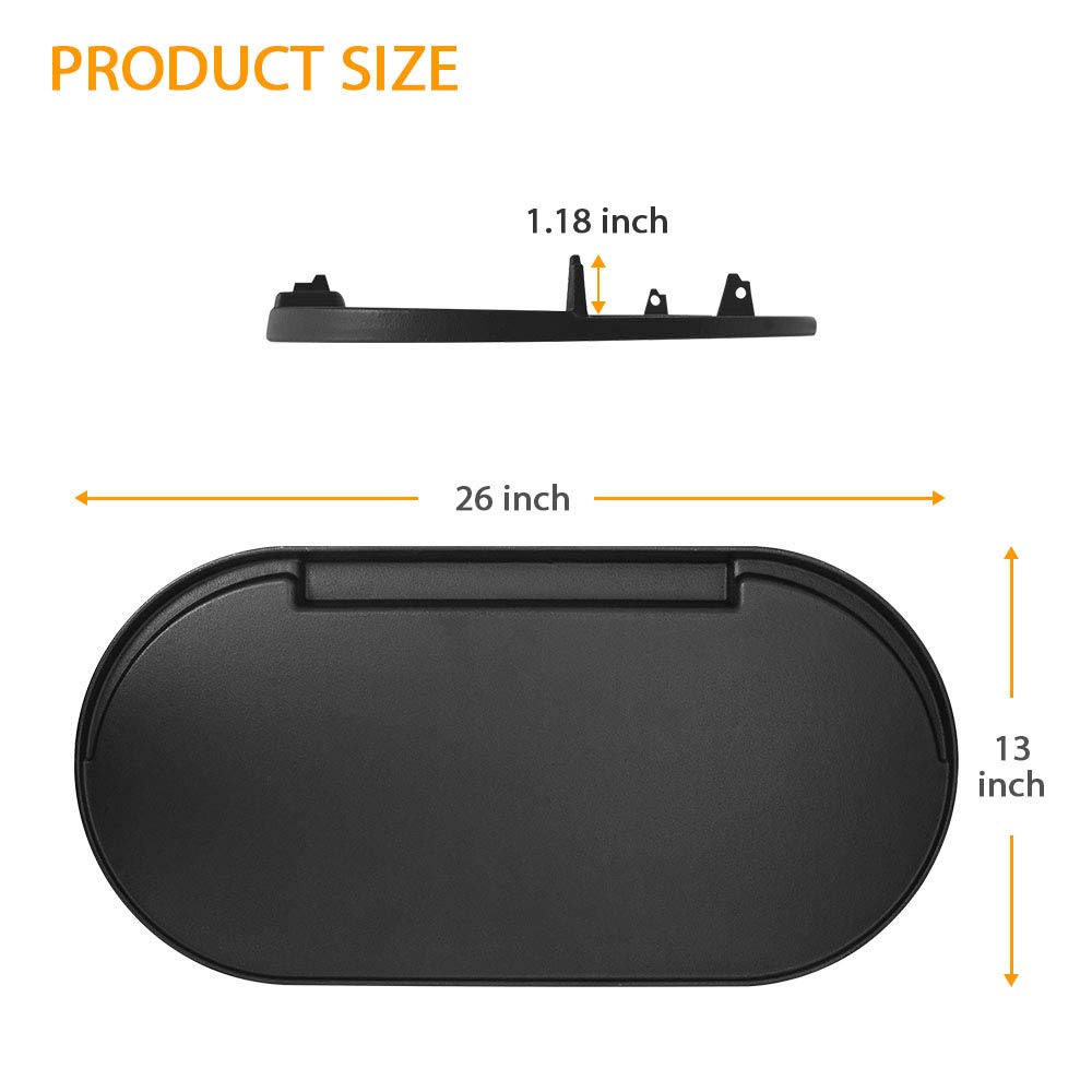 MixRBBQ Cast Iron Griddle with Carrying Bag - Compatible with Coleman RoadTrip Swaptop Grills | Nonstick Outdoor BBQ & Camping Cooking Griddle | Perfect for Backyard Grilling, Tailgating & Camping Trips