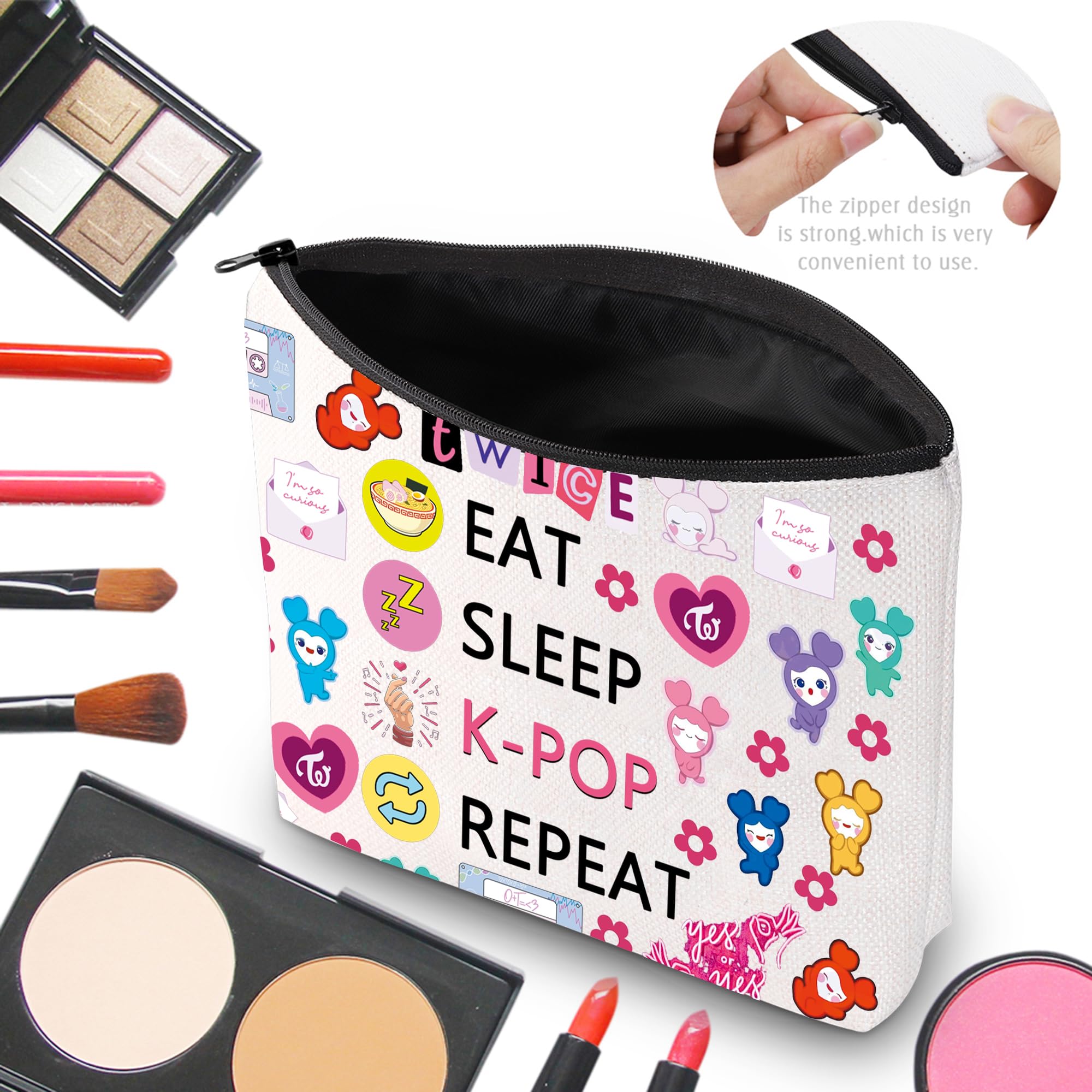 K-Pop Makeup Bag & Travel Pouch - BTS Merch Gift for Fans