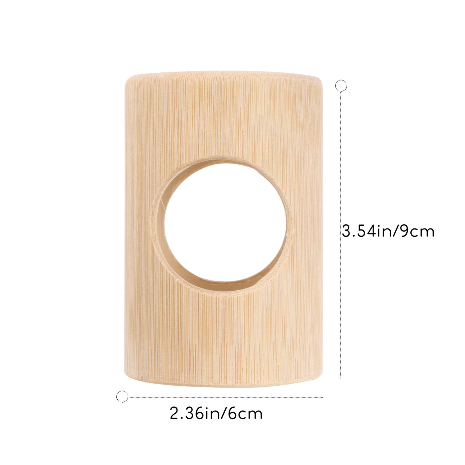 Balacoo Natural Bamboo Hamster Hideout & Chew Toy - Small Animal Activity Tube for Chinchillas, Gerbils, Mice - Durable Pet Supplies for Cage Enrichment & Playtime Fun