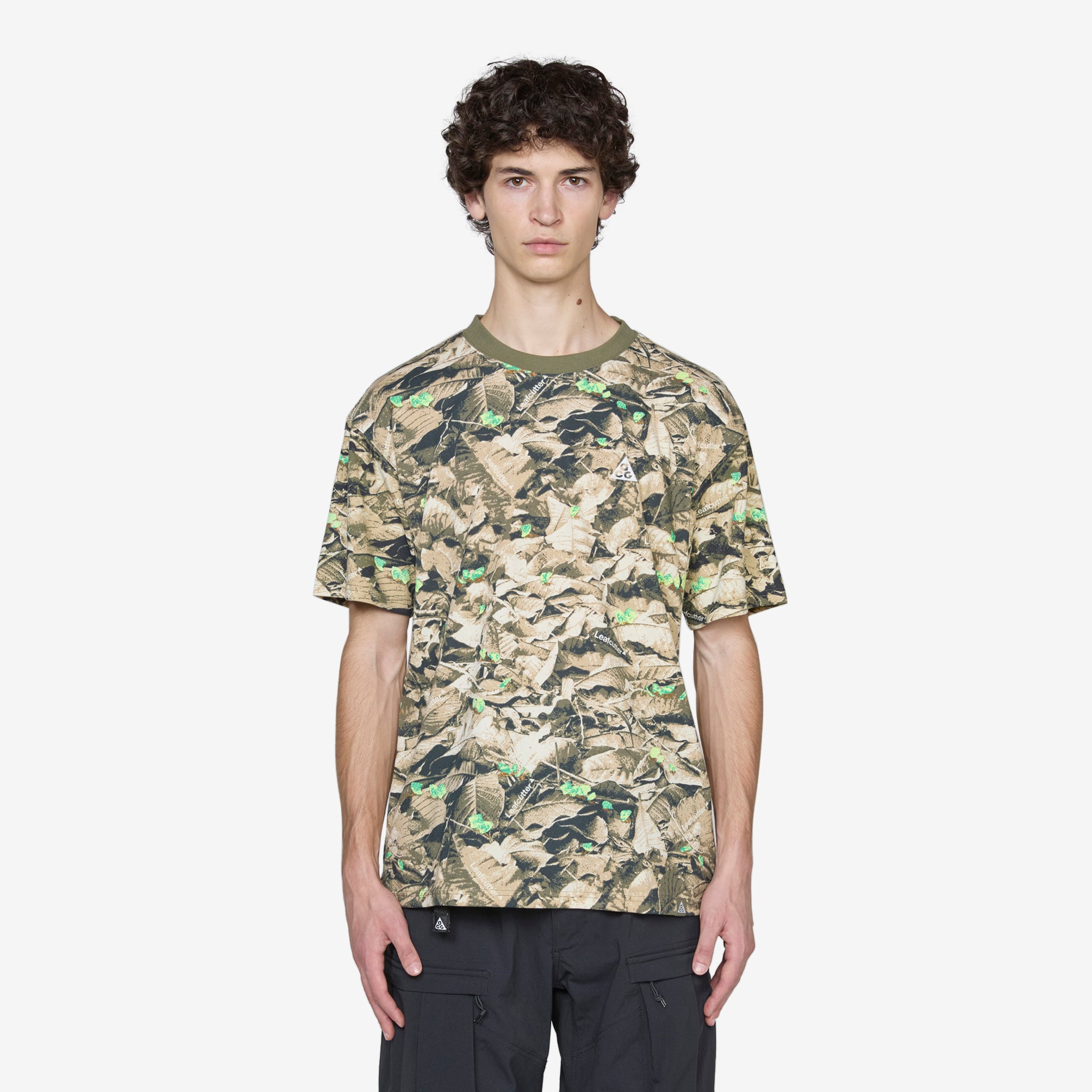 ACG Dri-FIT Performance T-Shirt for Men - Medium, Olive Green - Moisture-Wicking & Breathable for Workouts, Hiking & Outdoor Activities