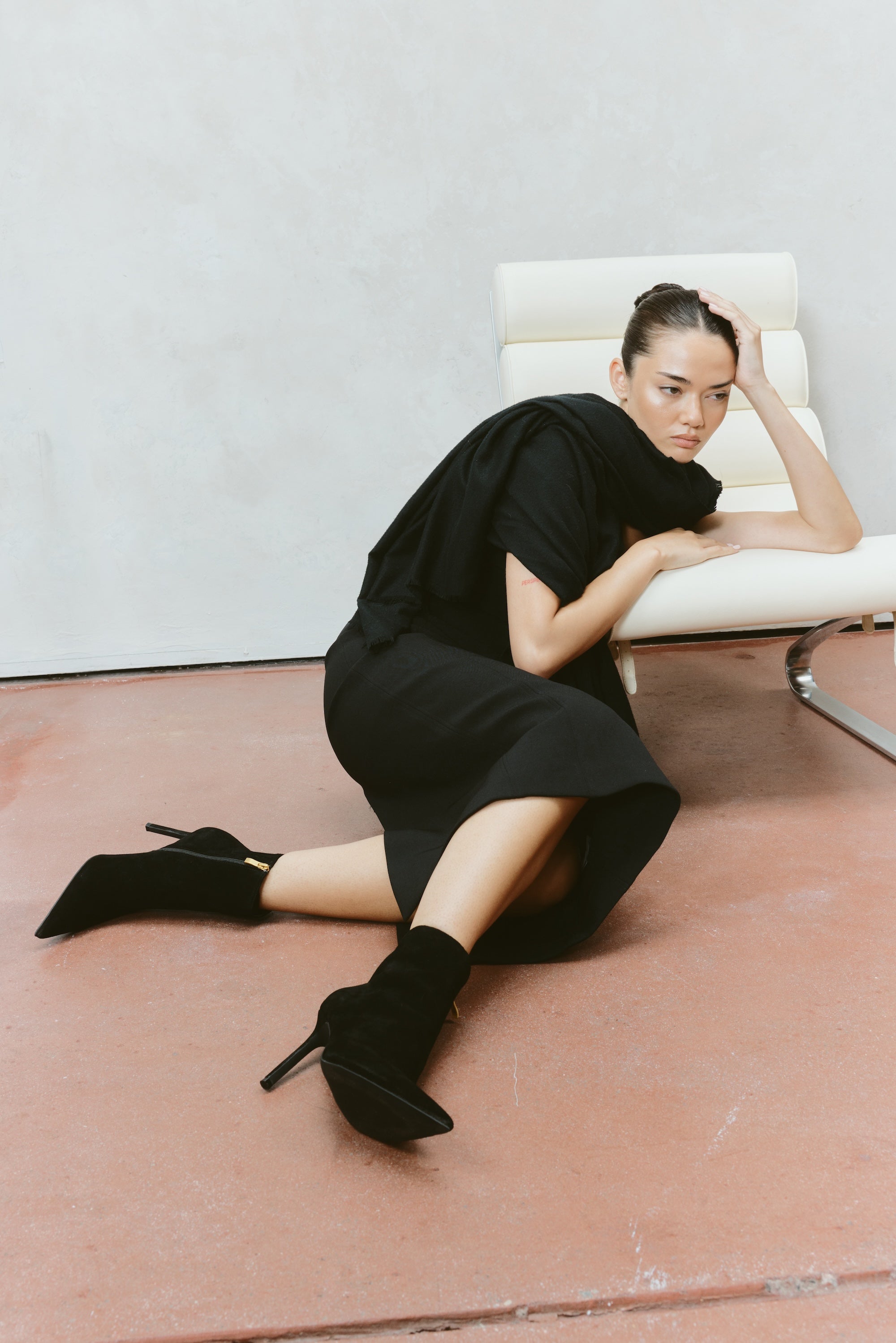 Townes Stiletto Ankle Boots for Women - Black Suede Pointed Toe Heeled Booties for Party, Night Out & Office Wear