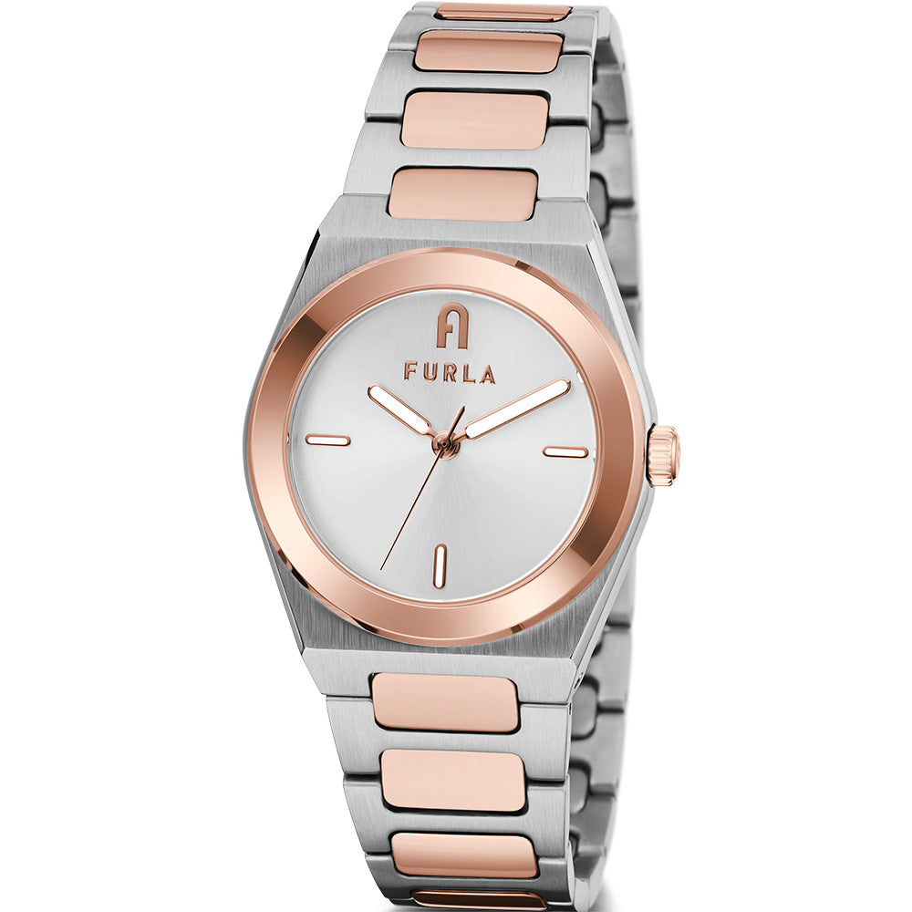 Furla WW00014001L5 Tempo Mini Two-Tone Women's Watch - Elegant & Stylish Accessory for Everyday Wear & Special Occasions