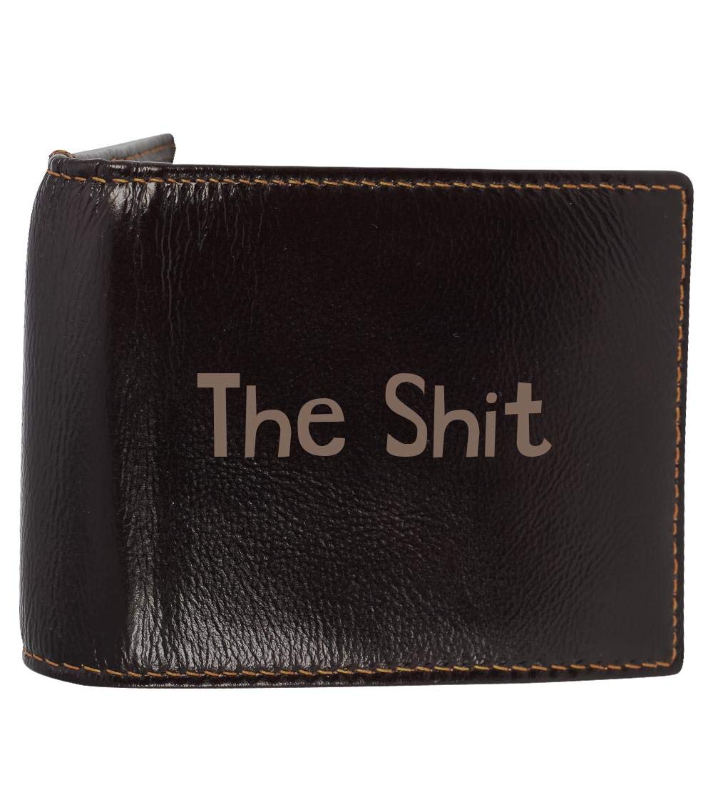 Genuine Engraved Soft Cowhide Bifold Leather Wallet for Men - RFID Blocking Slim Minimalist Design - Perfect for Everyday Carry, Travel & Gifts