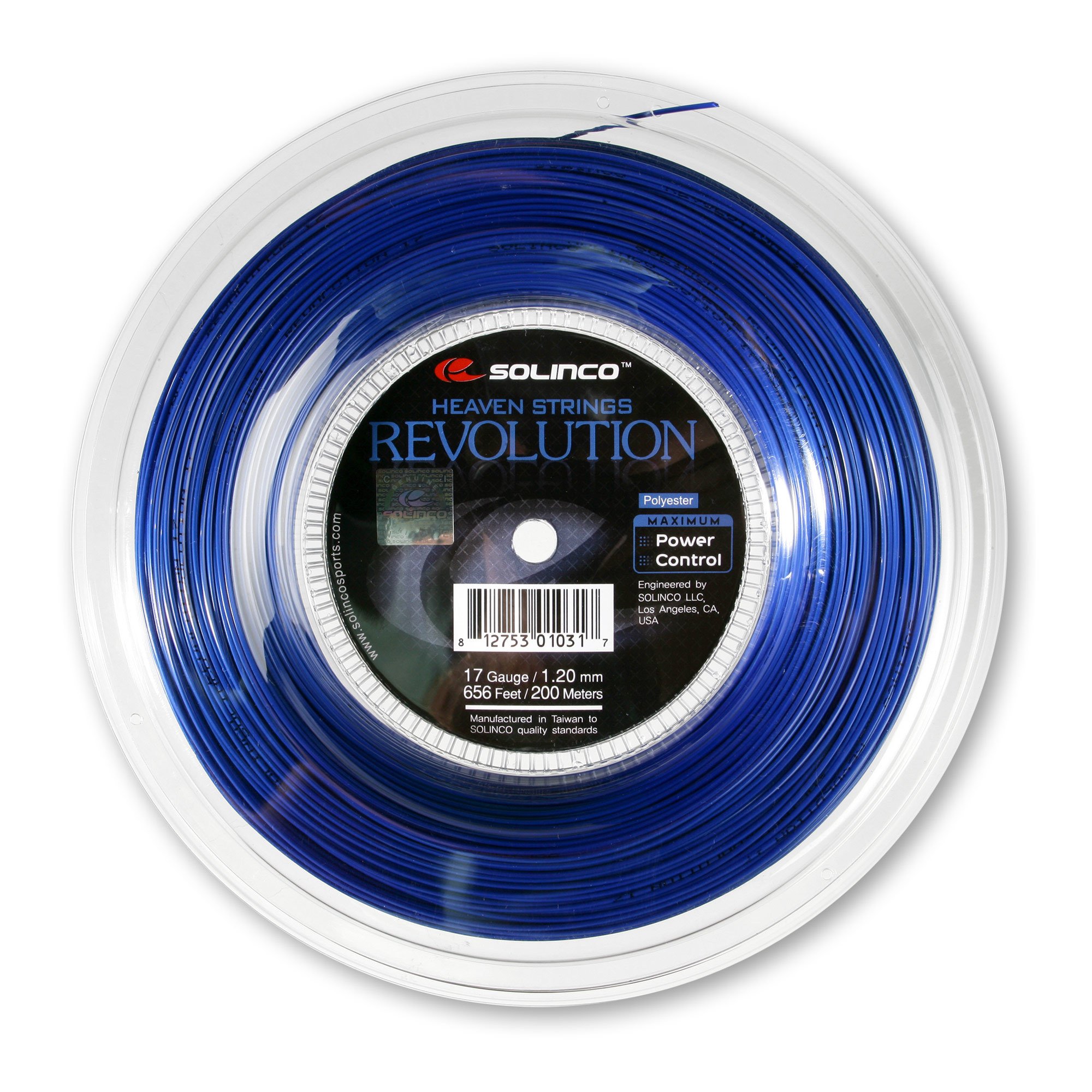 SOLINCO Revolution 17G 1.20mm Tennis String - High Performance Polyester String for Control & Spin | Perfect for Competitive Players & Tournament Play