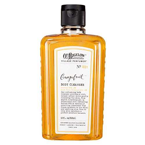 C.O. Bigelow Grapefruit No. 1521 Moisturizing Body Wash with Aloe Vera - Gentle Hydrating Cleanser for Men & Women (10 fl oz) - Perfect for Shower, Bath & Daily Skincare Routine