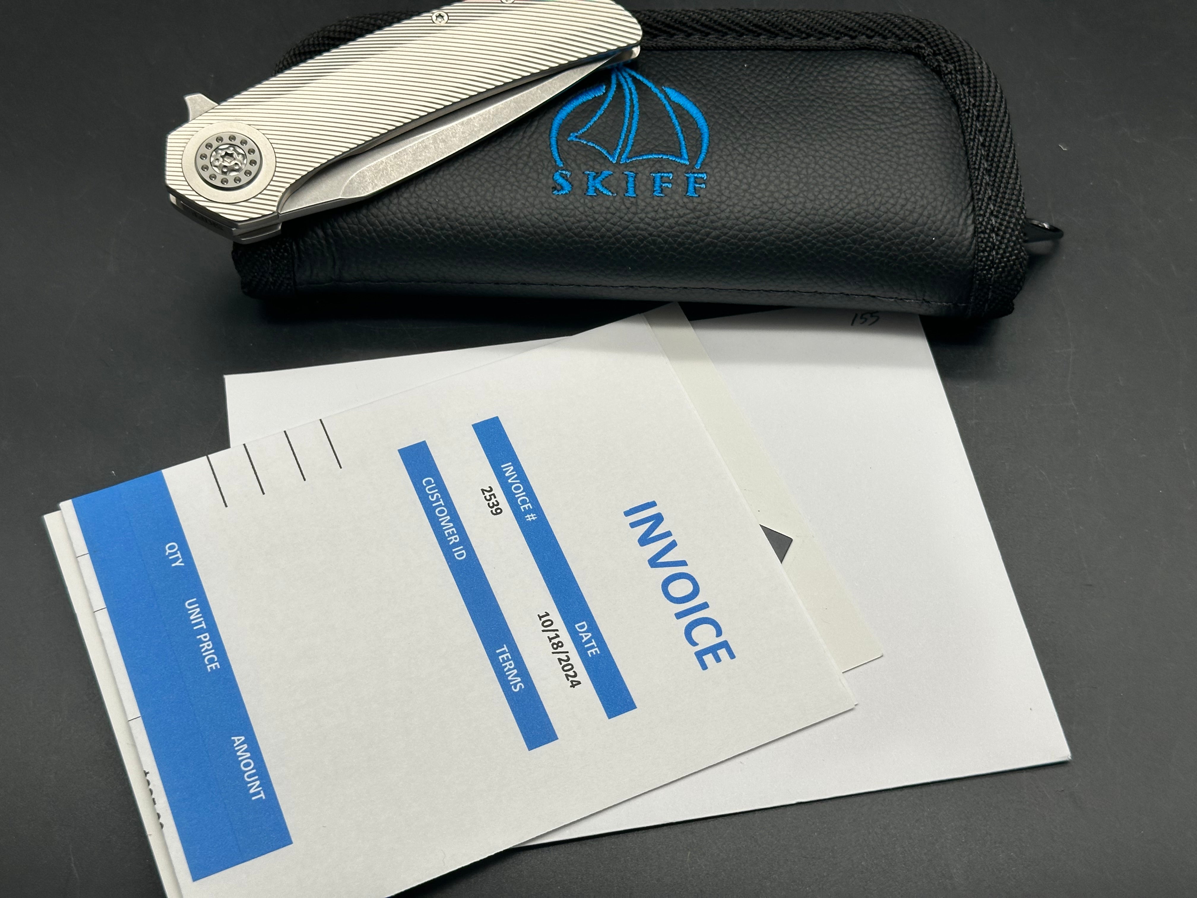 Skiff Made Blades Fugitive - Premium Non-Anodized Pocket Knife for EDC, Outdoor Adventures & Survival Gear