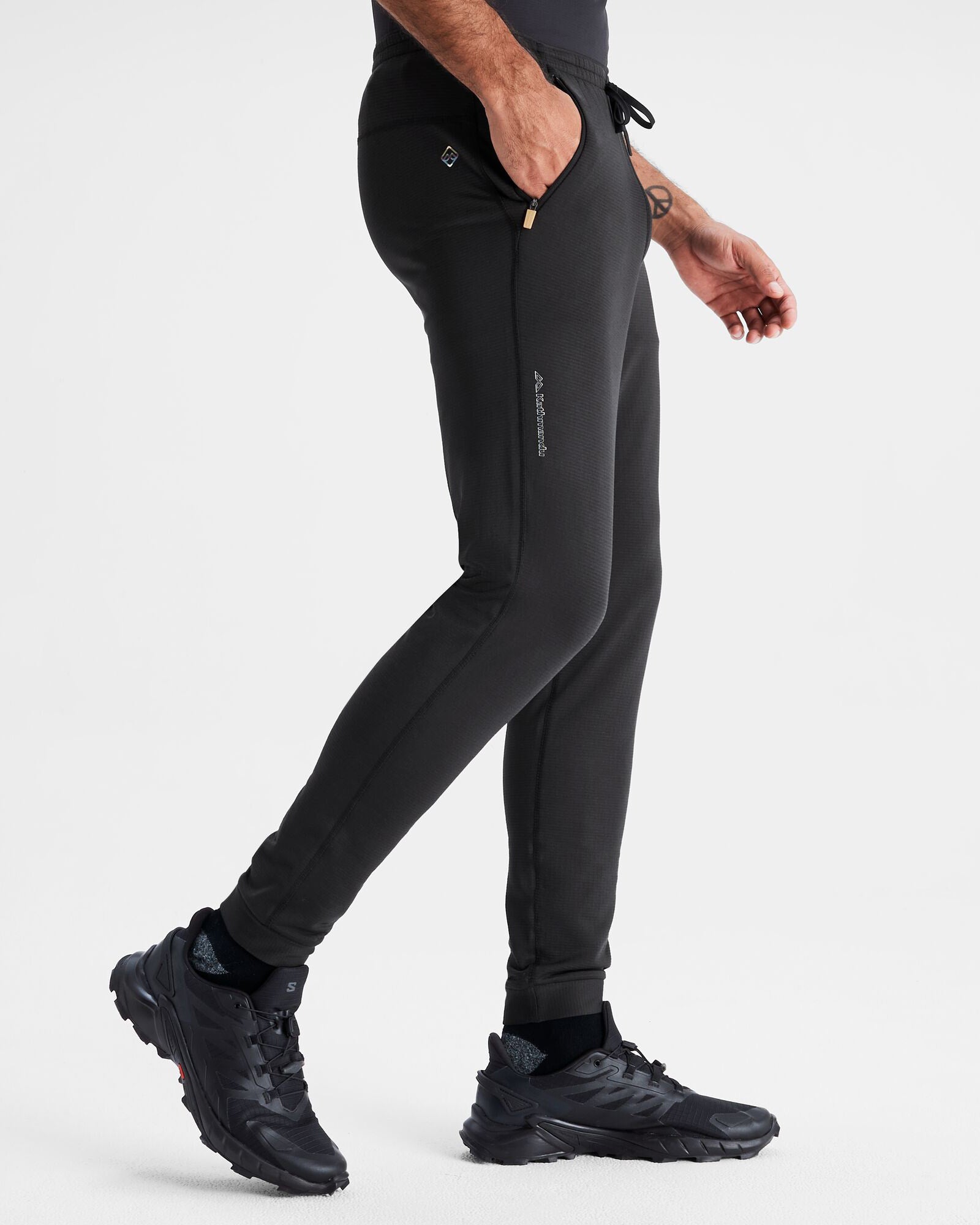 Men's Seeker Fleece Joggers - Soft Comfortable Athletic Pants for Running, Lounge & Workout (Black Stingray) | Perfect for Gym, Yoga, Travel & Casual Wear