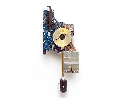 Upcycled Computer Motherboard Clock - Unique Geek Gift for PC Enthusiasts & Tech Nerds - Perfect for Office, Gaming Room, or Home Decor
