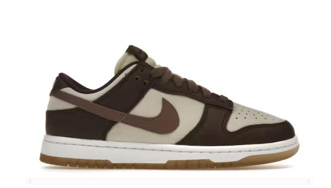 Nike Dunk Low Women's Sneakers - Coconut Milk Plum Eclipse (FJ4734-100) Size 7 | Casual Streetwear Shoes for Women | Perfect for Everyday Wear, Gym & Fashion Outfits
