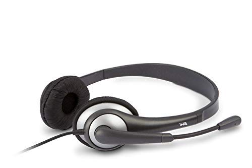 Cyber Acoustics AC-204 6-Pack Noise Cancelling Headphones with Boom Mic for Call Centers, Online Classes & Gaming - Comfortable Over-Ear Headset with Clear Audio