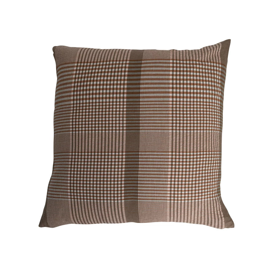 28 Woven Cotton Pillow - Soft & Breathable Decorative Throw Pillow for Sofa, Bed, Couch - Home Decor & Living Room Accessories