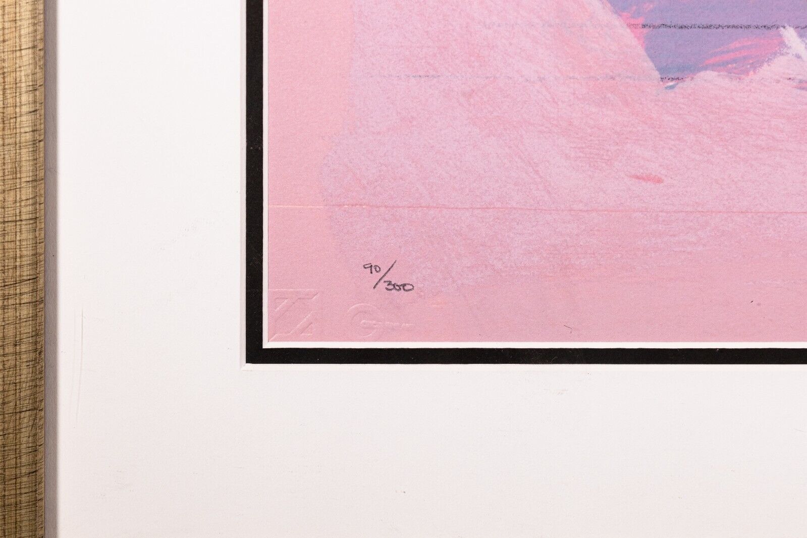 Calman Shemi Manuscript 1989 Abstract Modern Signed Lithograph 90/300 Framed Artwork - Perfect for Home Decor, Office Wall Art & Contemporary Art Collection