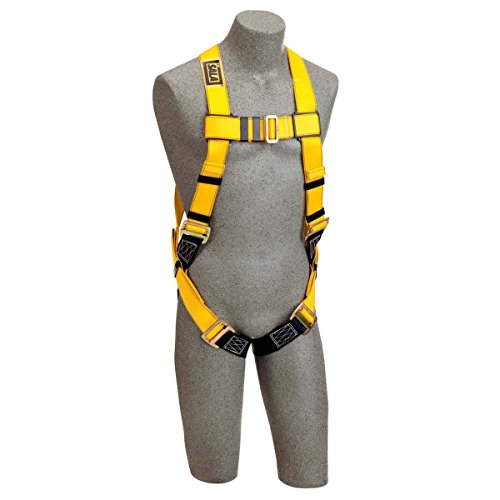 DBI-SALA Delta Vest-Style Safety Harness 1102001 - ANSI Compliant Fall Protection Equipment for Construction & Roofing Work | Yellow Color | OSHA Approved
