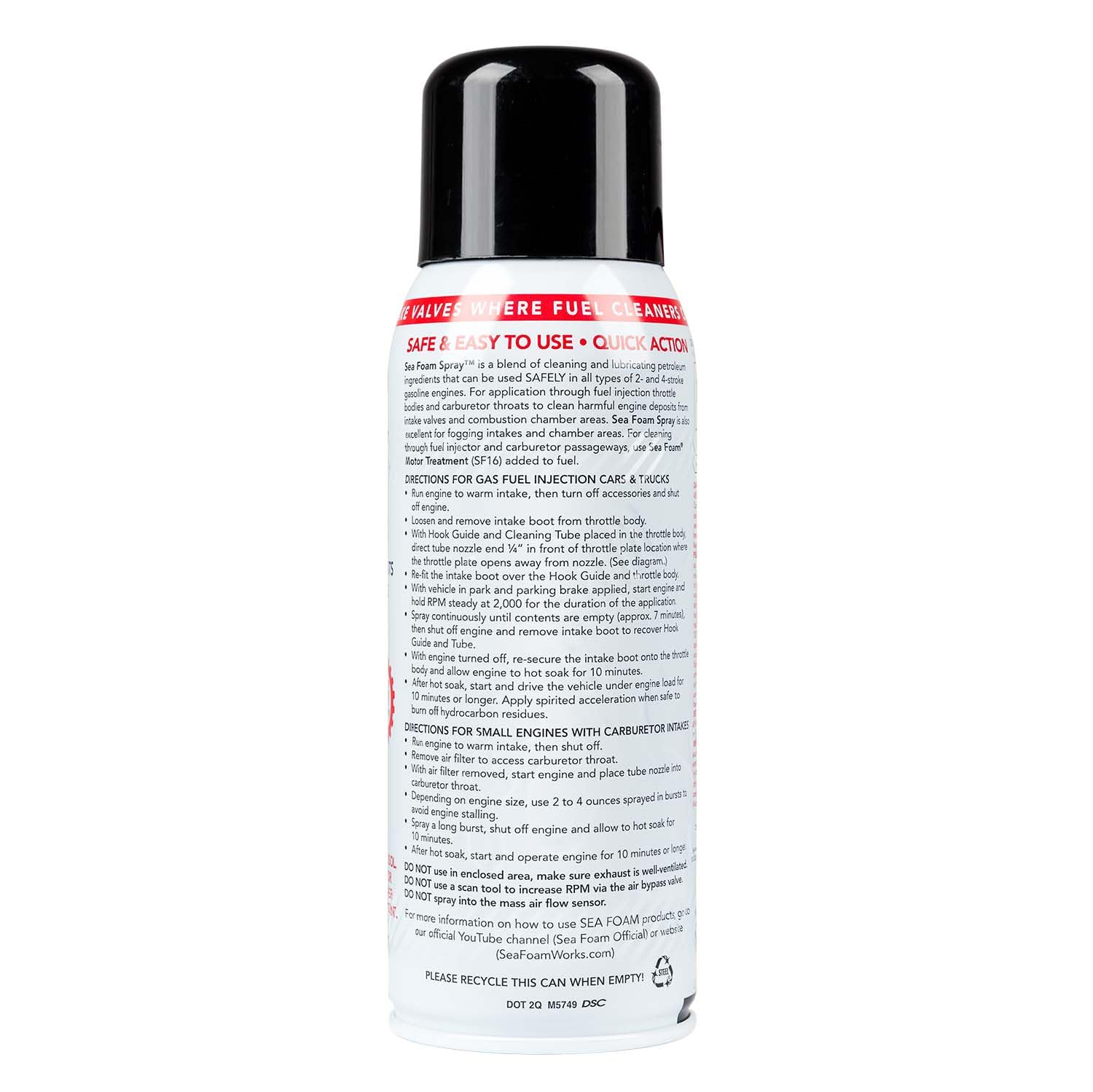 Sea Foam SS14 Fuel System Cleaner Spray - 12 Pack for Cars, Trucks & Marine Engines - Improves Performance & Reduces Emissions