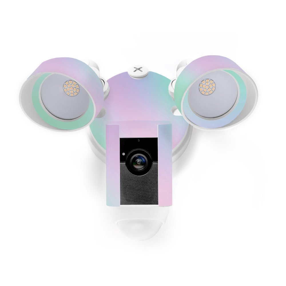 MightySkins Vinyl Decal Wrap Cover Compatible with Ring Floodlight Cam - Cotton Candy Design | Protective & Durable Skin for Outdoor Security Cameras | Easy to Apply & Remove | Made in USA | Perfect for Home Security & Weather Protection