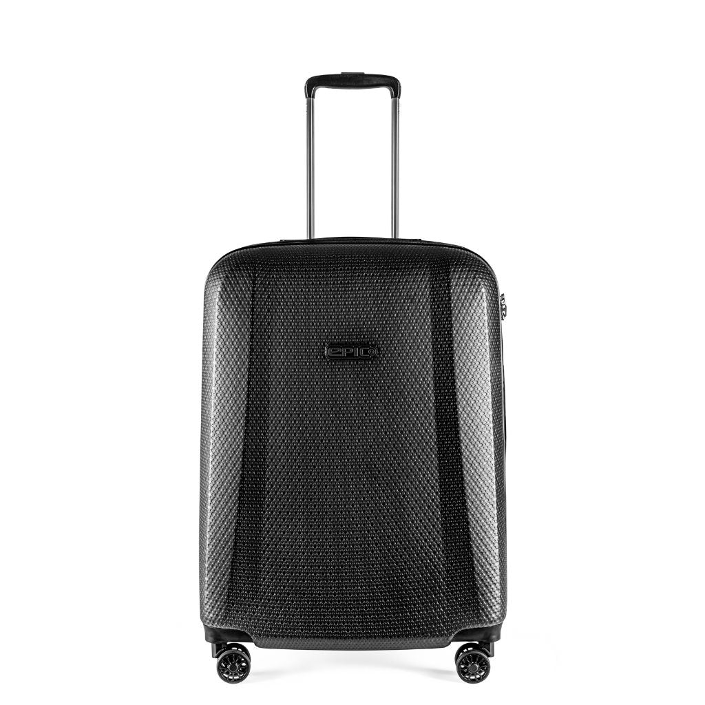 Epic GTO 5.0 26-Inch Medium Expandable Hardside Suitcase with Spinner Wheels - Frozen Black | Perfect for Business Travel & Weekend Getaways