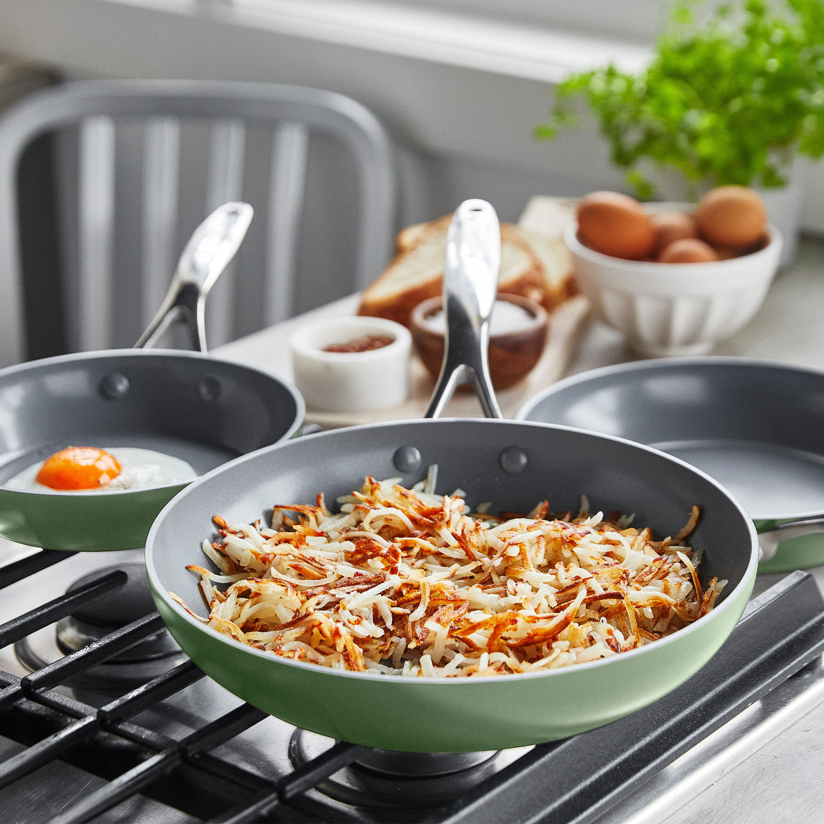 Valencia Pro Ceramic Nonstick Frypan Set - 8