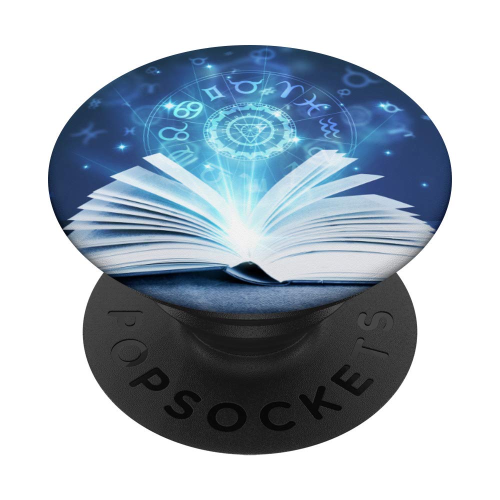 Arcane Magic Spell Book Wizard Witch PopSockets - Phone Grip & Stand for iPhone, Samsung, Tablets | Perfect for Fantasy Lovers, Cosplay & Gaming Accessories
