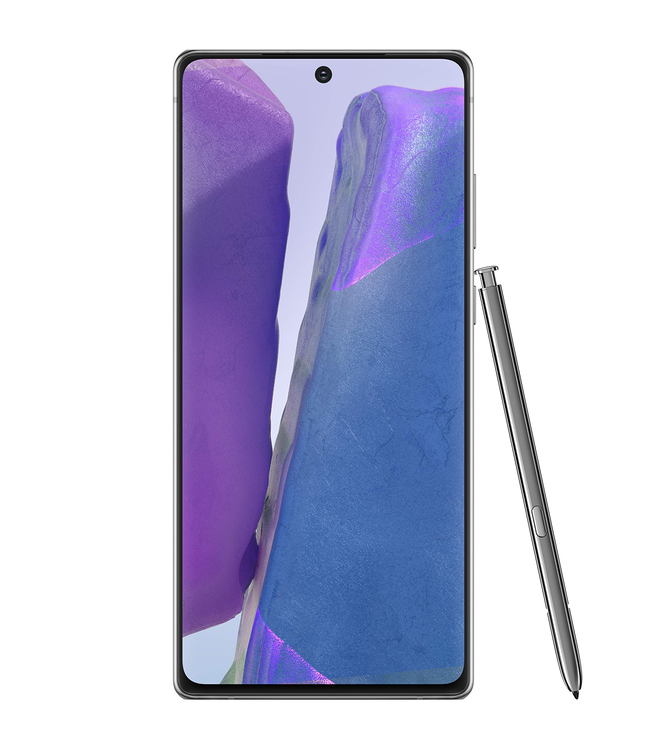 Samsung Galaxy Note 20 5G Unlocked Smartphone - US Version 128GB Storage, Long Battery Life, Mystic Gray (Renewed) | Premium Android Phone for Mobile Gaming, Streaming & Productivity