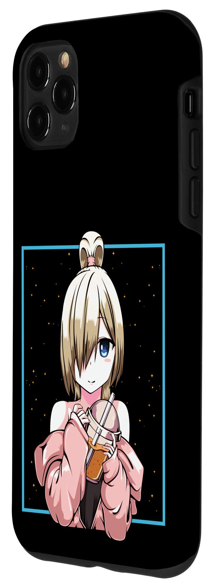 iPhone 11 Pro Max Case - Cute Anime Bubble Tea Kawaii Design with Japanese Kanji for Manga & Otaku Fans | Perfect for School, Work & Daily Use