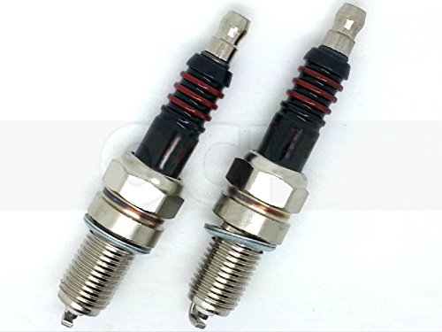 High-Performance Spark Plugs Pair for Harley-Davidson Softail Deuce 1999-2014 - Compatible with Twin Cam Engines - Improves Fuel Efficiency & Acceleration - Perfect for Cruising, Long Rides & Performance Upgrades