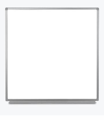 Luxor WB4848W 48x48 Inch Magnetic Whiteboard for Wall Mount - Perfect for Office, Classroom & Home Organization