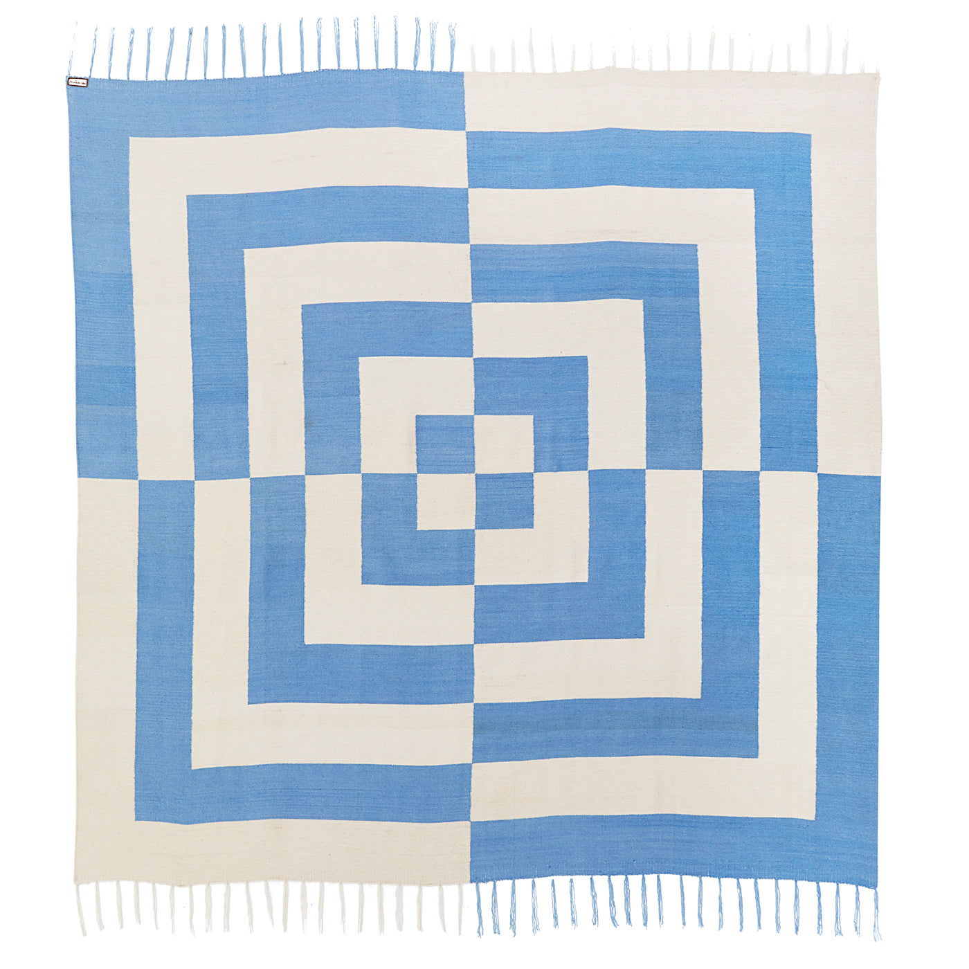 Soft Brushed Alpaca Op Art Coverlet - Cozy Bedspread for Winter - Perfect for Bedroom Decor & Guest Room Styling
