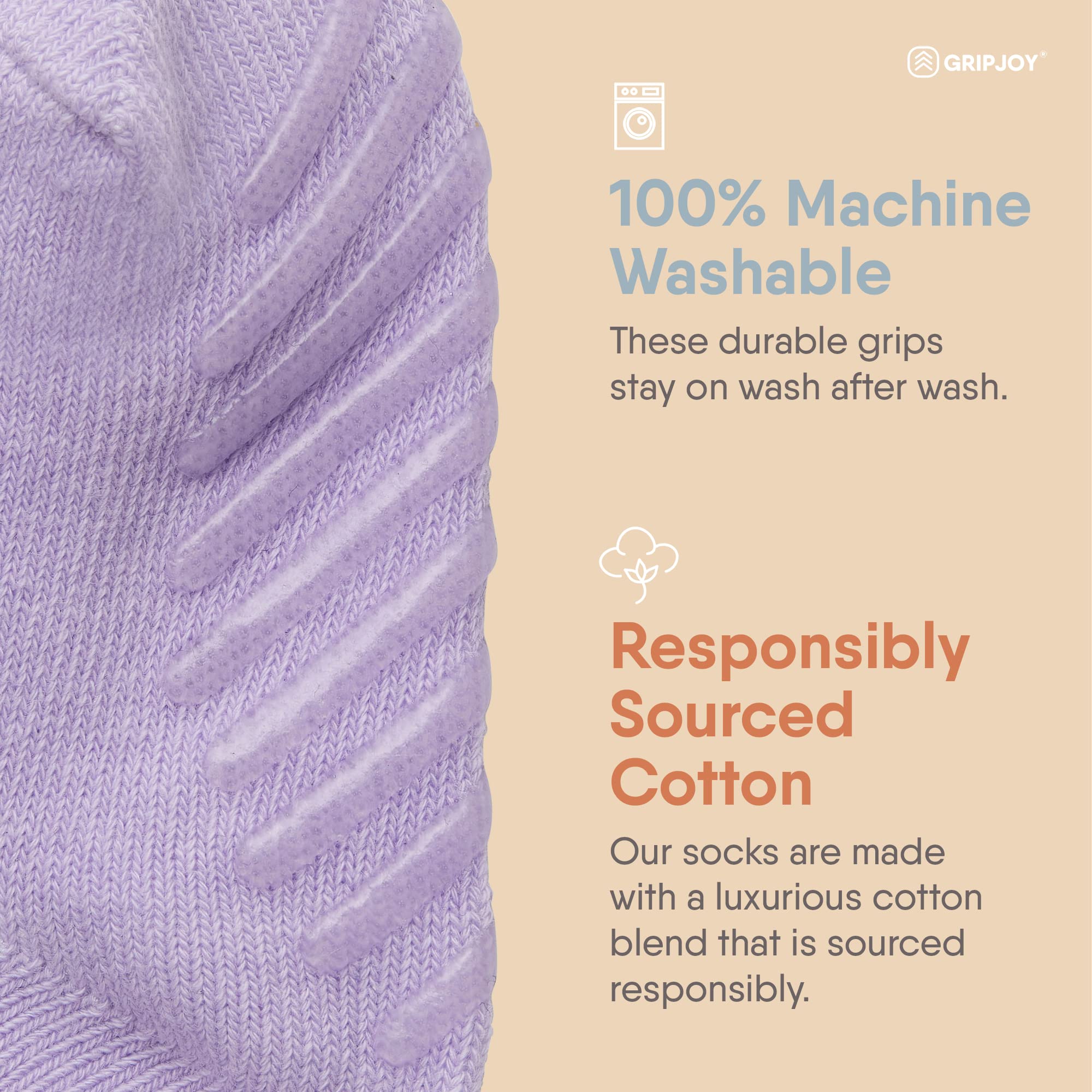 Gripjoy Non-Slip Toddler Socks with Grippers - 4 Pairs of Anti-Skid Baby Socks for Boys & Girls - Perfect for Playtime, Daycare & Learning to Walk
