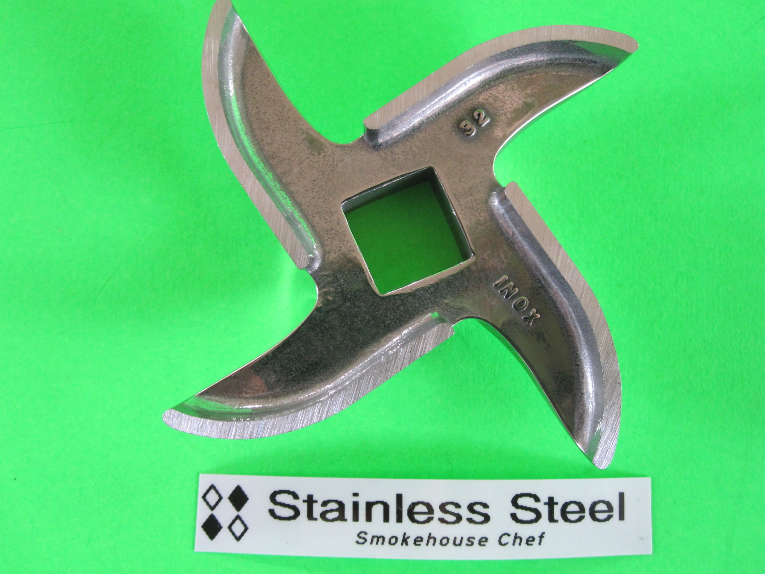 Premium #12 Meat Grinder Plate & Knife Set - 3/16