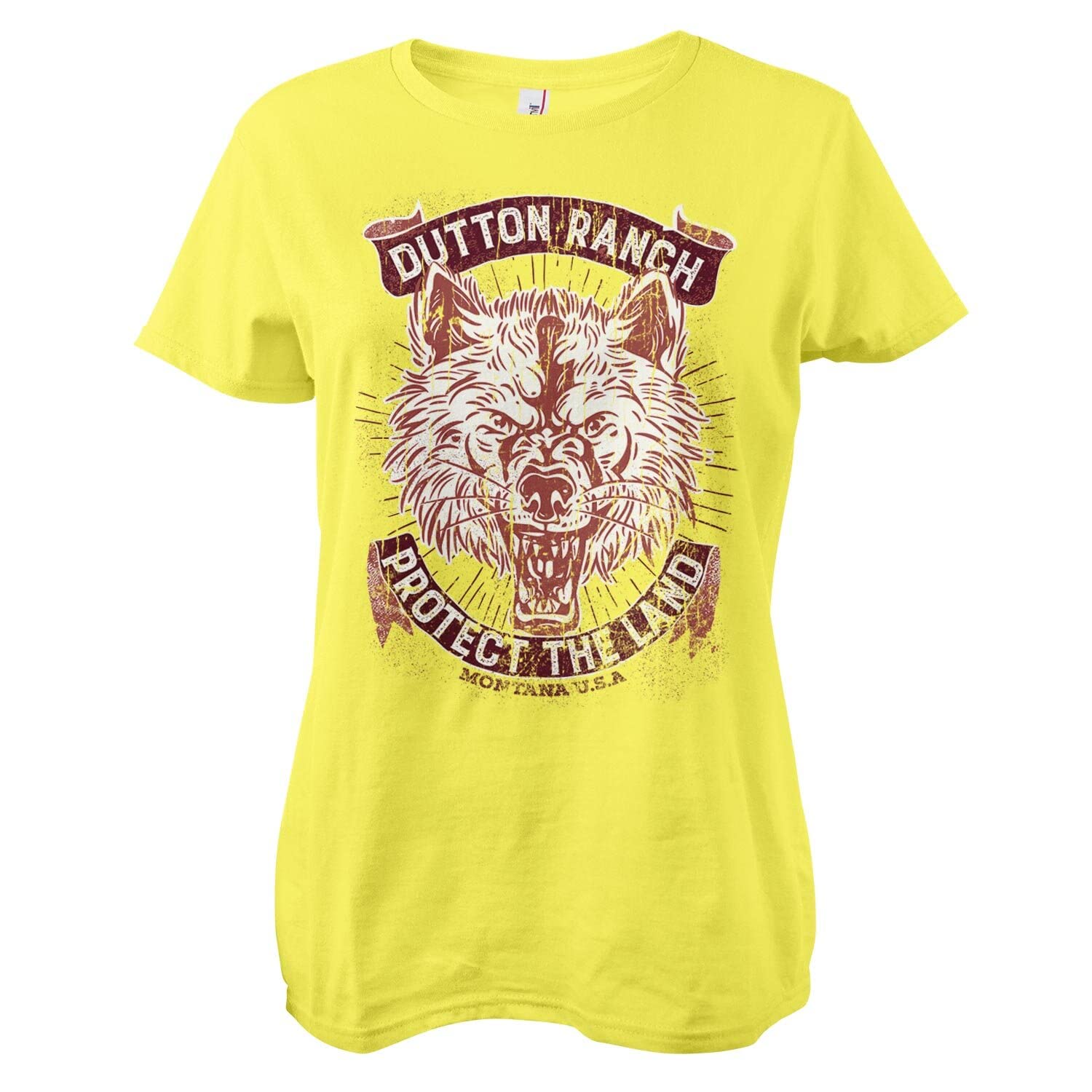 Officially Licensed Yellowstone Dutton Ranch 'Protect The Land' Women's T-Shirt - Western Style Graphic Tee for Fans & Outdoor Adventures