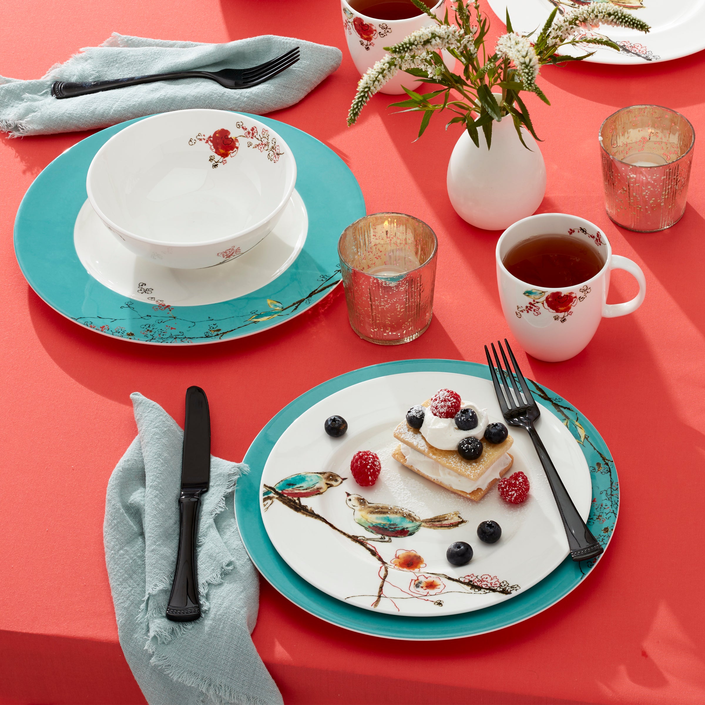 Chirp Dinner Plate Set - Elegant Ceramic Plates for Everyday Meals, Dinner Parties & Home Decor | Durable & Stylish Tableware for Family Dining & Entertaining