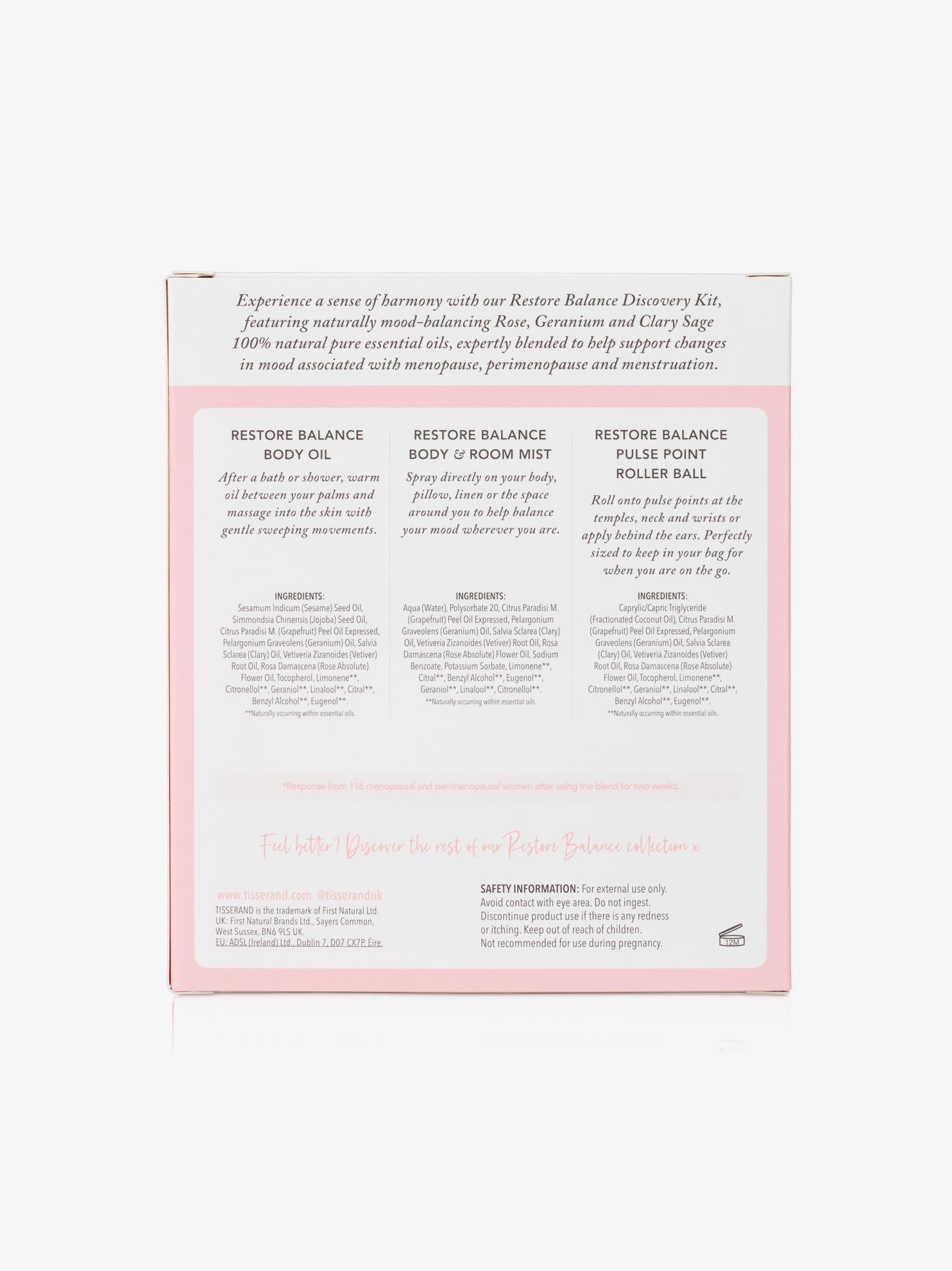Tisserand Restore Balance Discovery Kit - Essential Oils for Stress Relief & Relaxation - Perfect for Aromatherapy, Massage & Home Spa