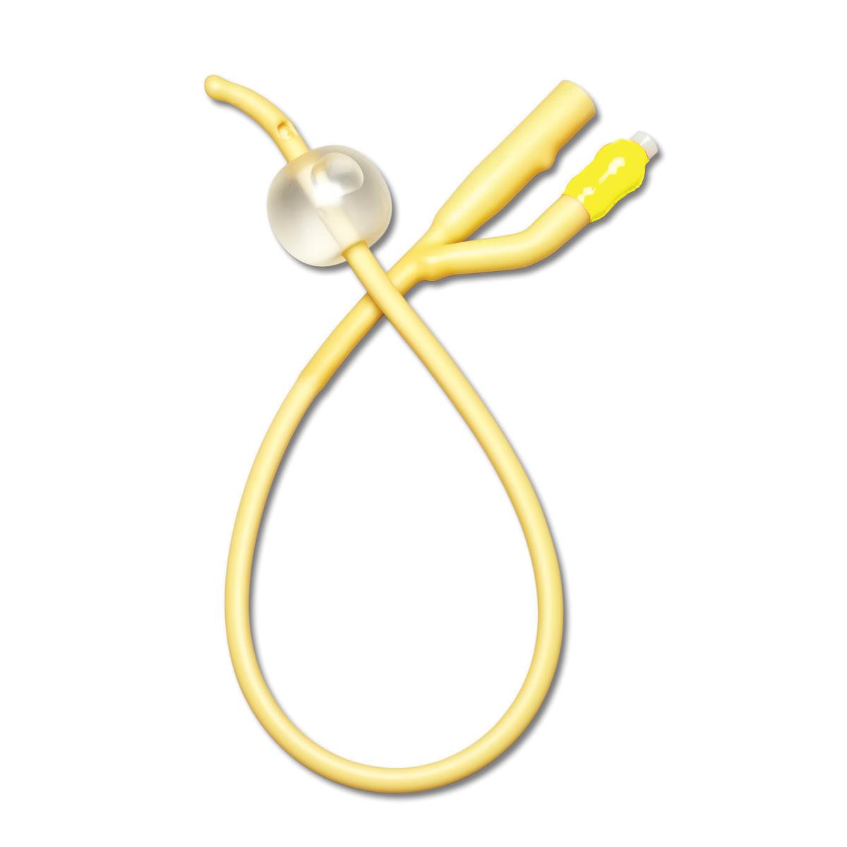 Premium Silicone Elastomer Coated Latex Foley Catheter - Medline Brand - Available in All Sizes for Hospital, Home & Clinical Use