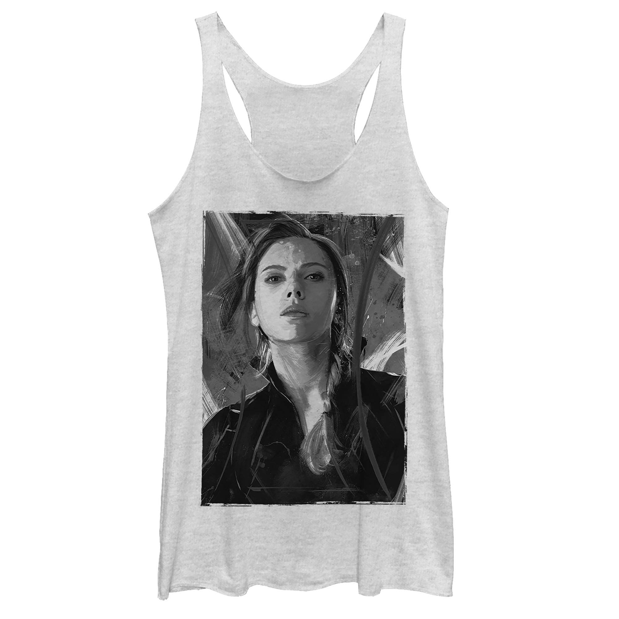 Marvel Black Widow Women's Racerback Tank Top - Superhero Graphic Tee for Fitness, Cosplay & Casual Wear