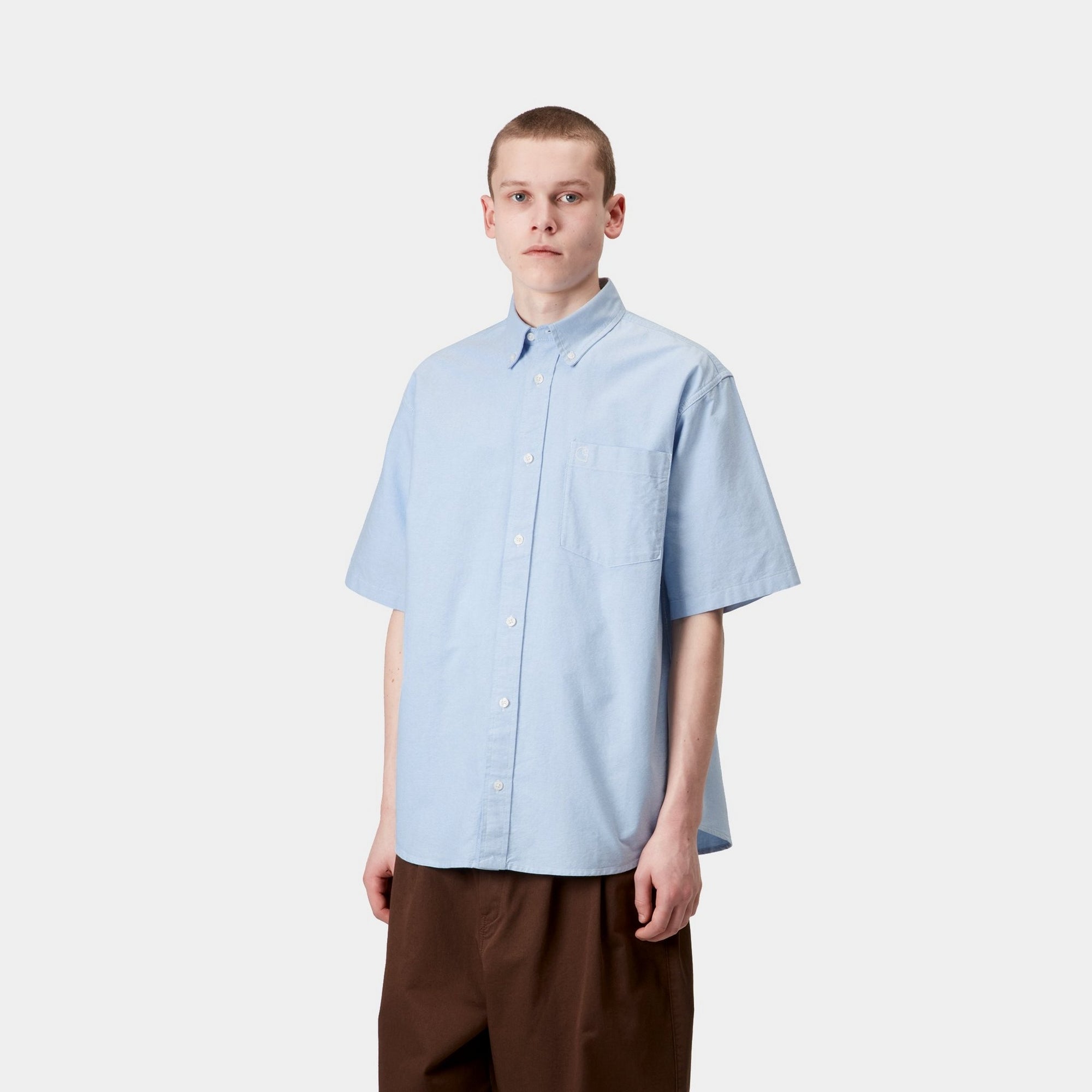 Braxton Shirt | Bleach Wash Casual Button Down Shirt for Men | Perfect for Office, Date Night & Weekend Outings