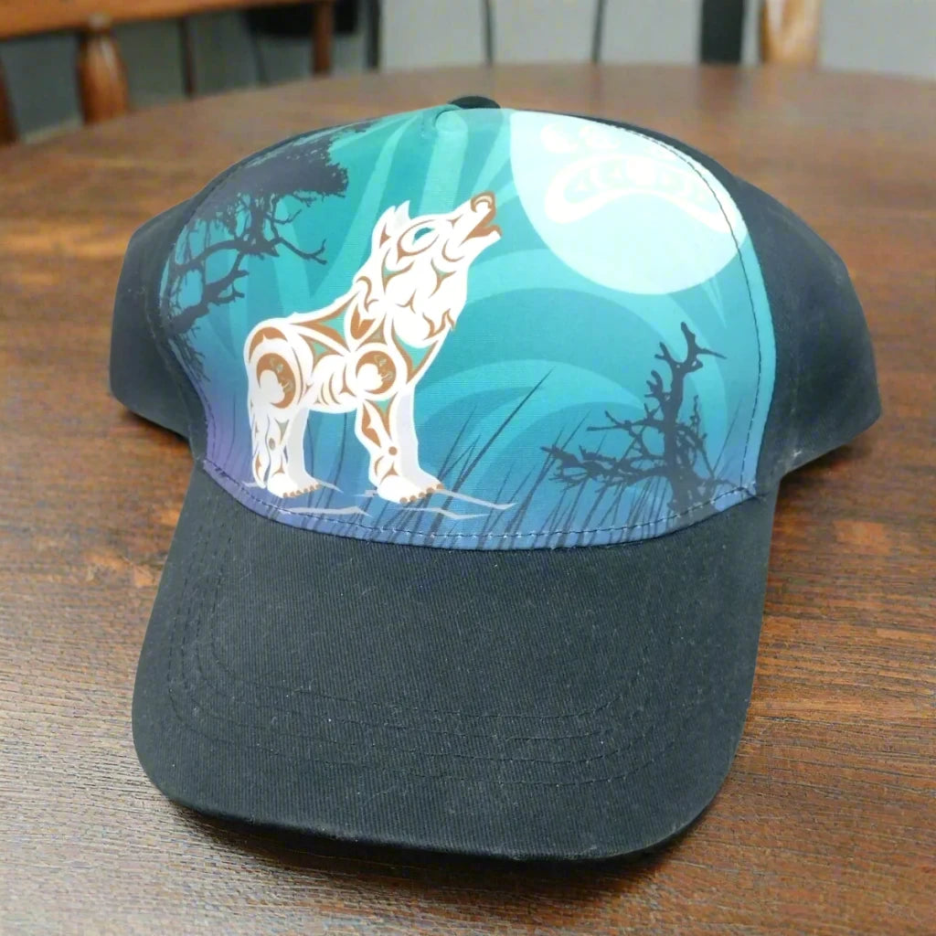 Howling Wolf Snapback Hat - Adjustable Baseball Cap for Men & Women - Stylish Outdoor & Casual Wear for Hiking, Sports, and Street Fashion