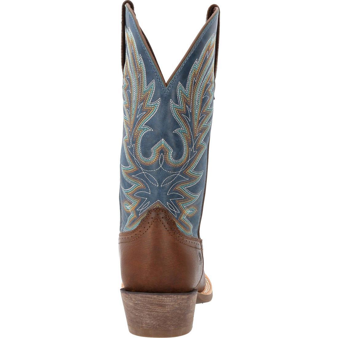 Rebel Pro Hickory & Denim Western Boots for Men - Genuine Leather Cowboy Boots with Comfortable Cushion Insole | Perfect for Rodeo, Country Music Festivals & Western Fashion