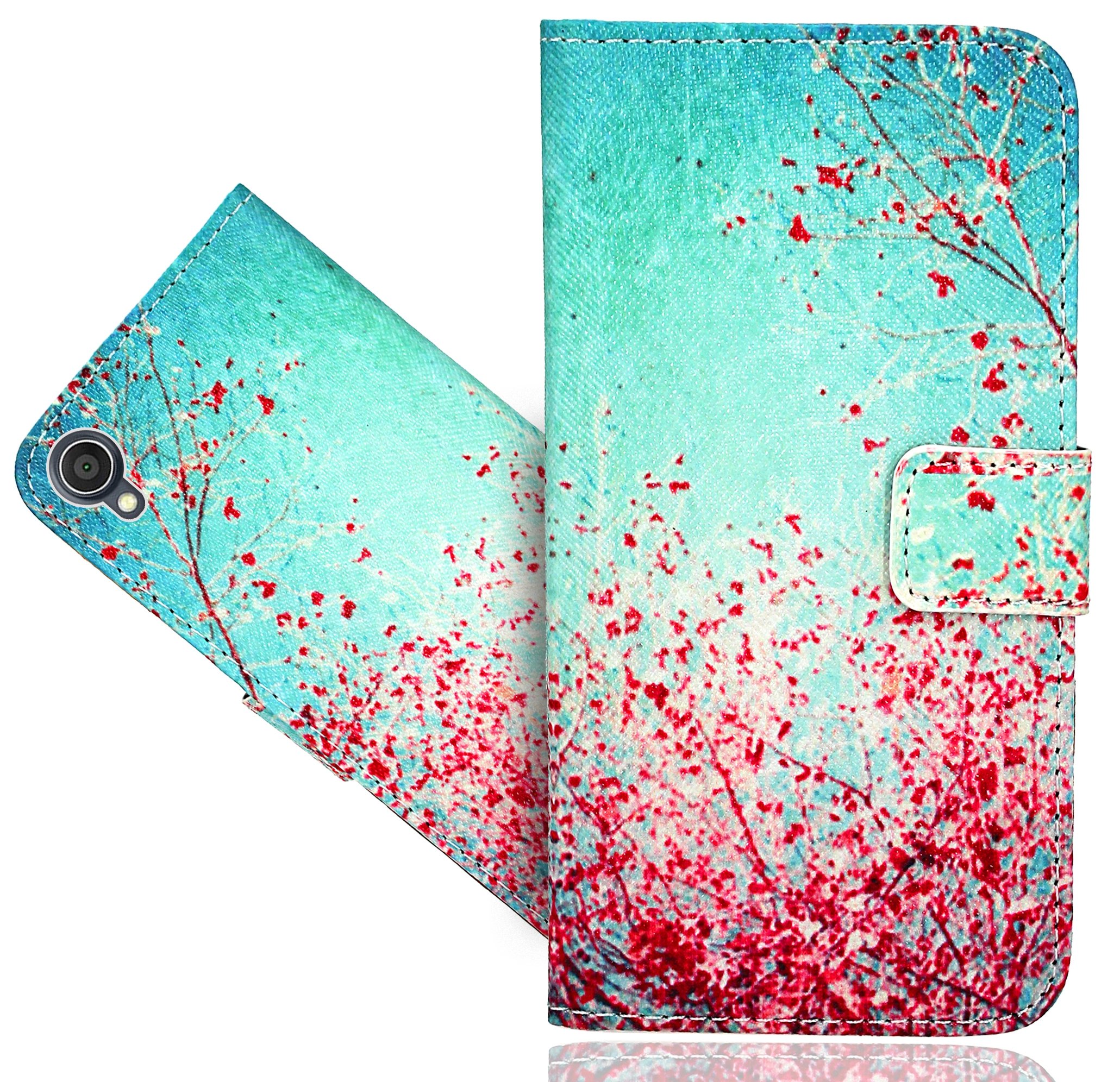 Asus Zenfone Live L1 Case - Leather Wallet Cover with Kickstand for Daily Use