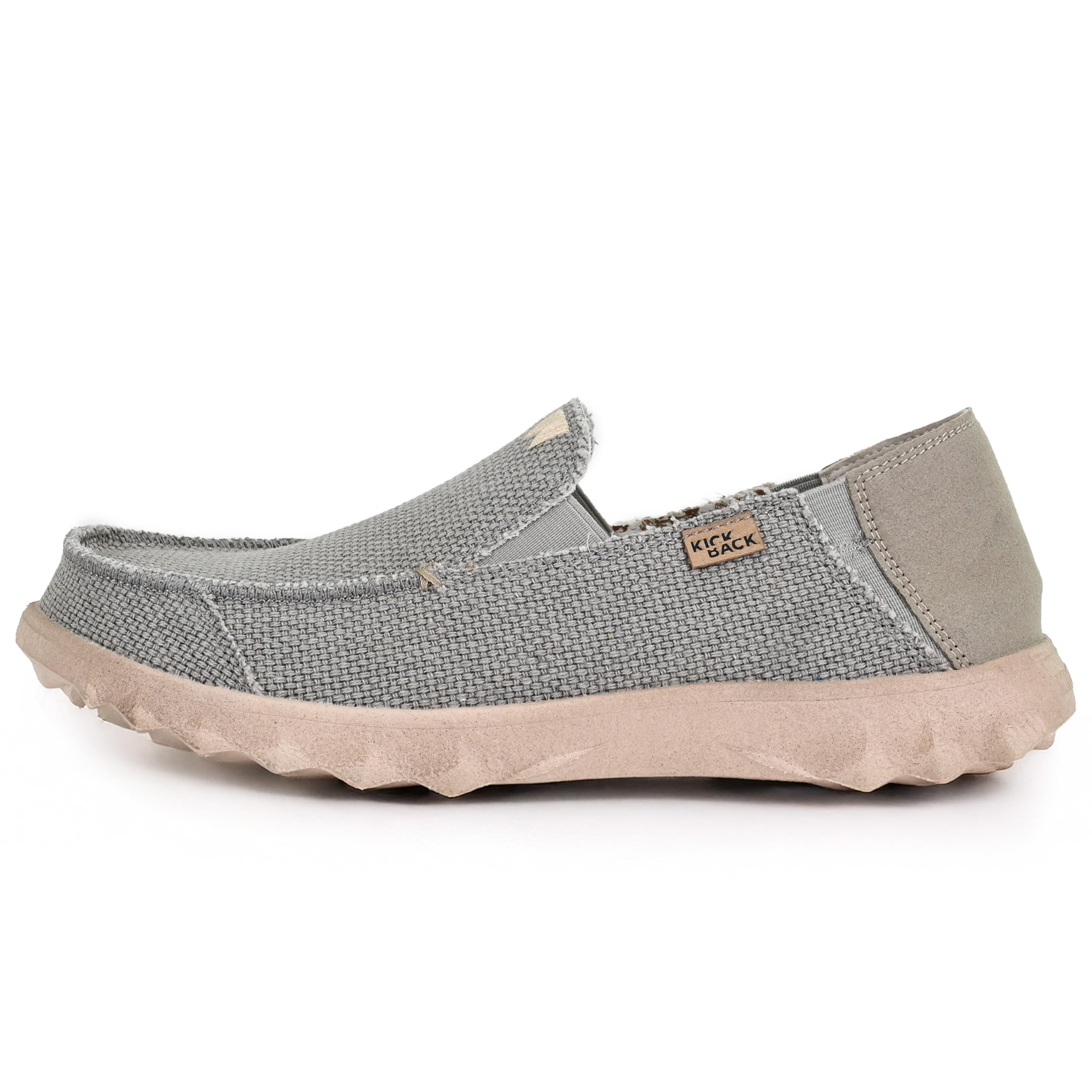Kickback Couch Classic Men's Lightweight Slip-On Canvas Loafers - Comfortable Casual Shoes for All-Day Wear - Perfect for Relaxing at Home, Running Errands & Weekend Outings