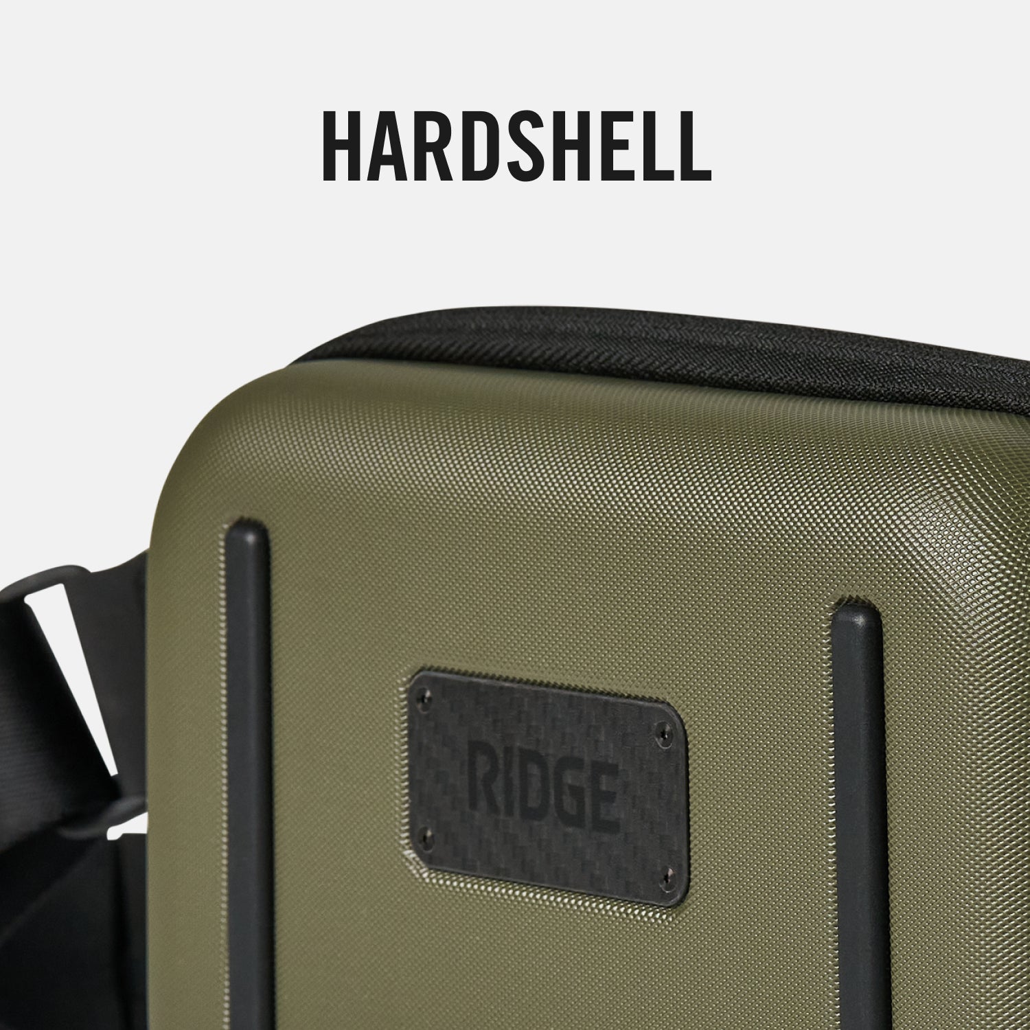 Durable Hardshell Sling Backpack - Matte Olive Green for Travel, Hiking & Everyday Use | Waterproof & Lightweight Design