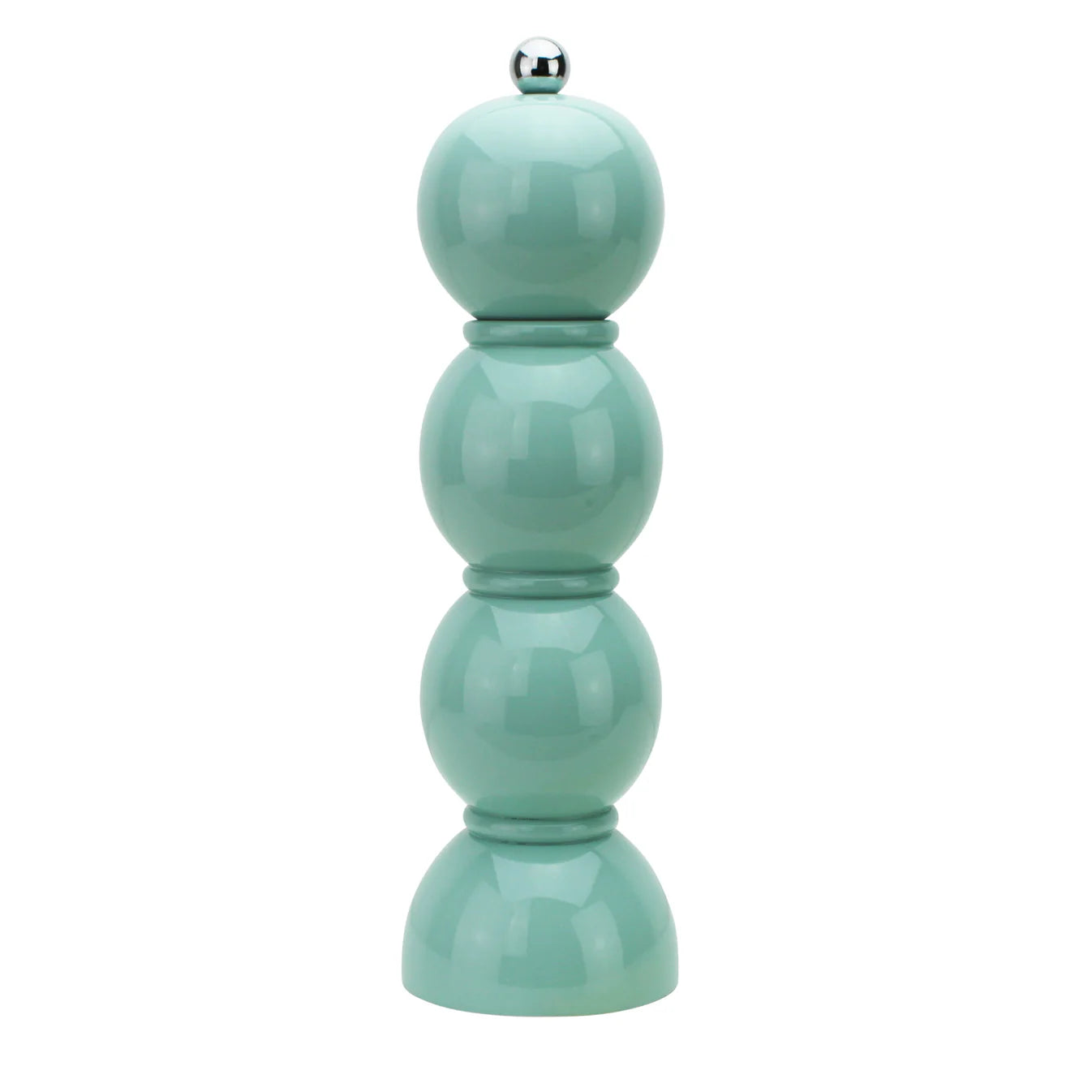 Premium Eau de Nil Bobbin Salt and Pepper Grinder Set - Adjustable Ceramic Spice Mill for Kitchen, Dining Table & BBQ - Perfect for Home, Restaurant & Gifting