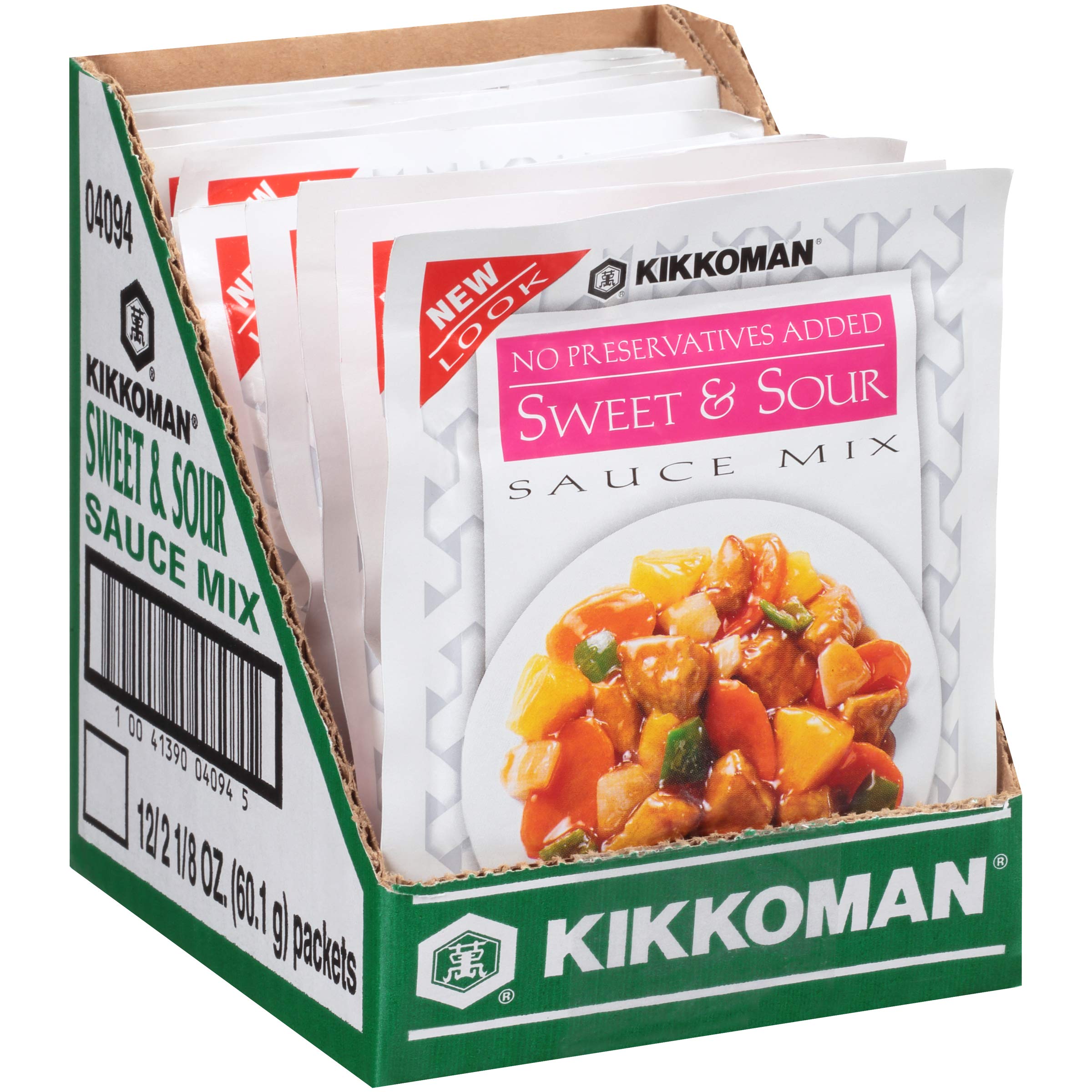 Kikkoman Sweet & Sour Seasoning Mix - 12 Pack (2.125 Oz Each) - Authentic Japanese Flavor for Stir Fry, Dipping Sauces & Marinades - Perfect for Asian Cuisine & Home Cooking